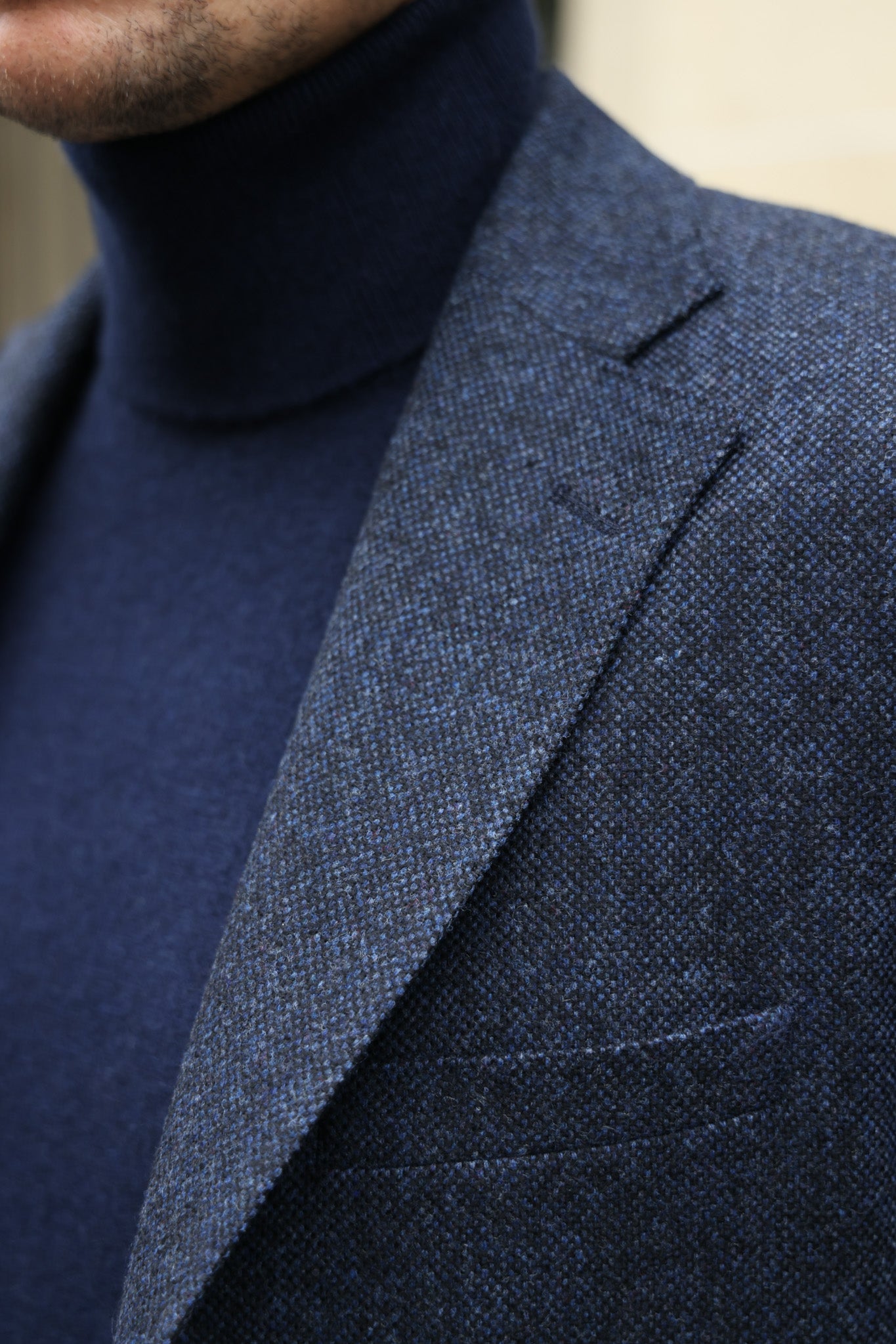 Veste Goal en laine et cachemire - Tweed jeans