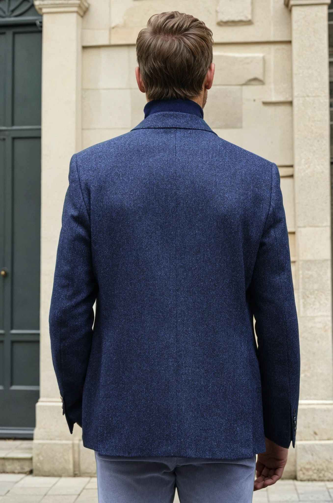 Veste Goal en laine et cachemire - Tweed jeans
