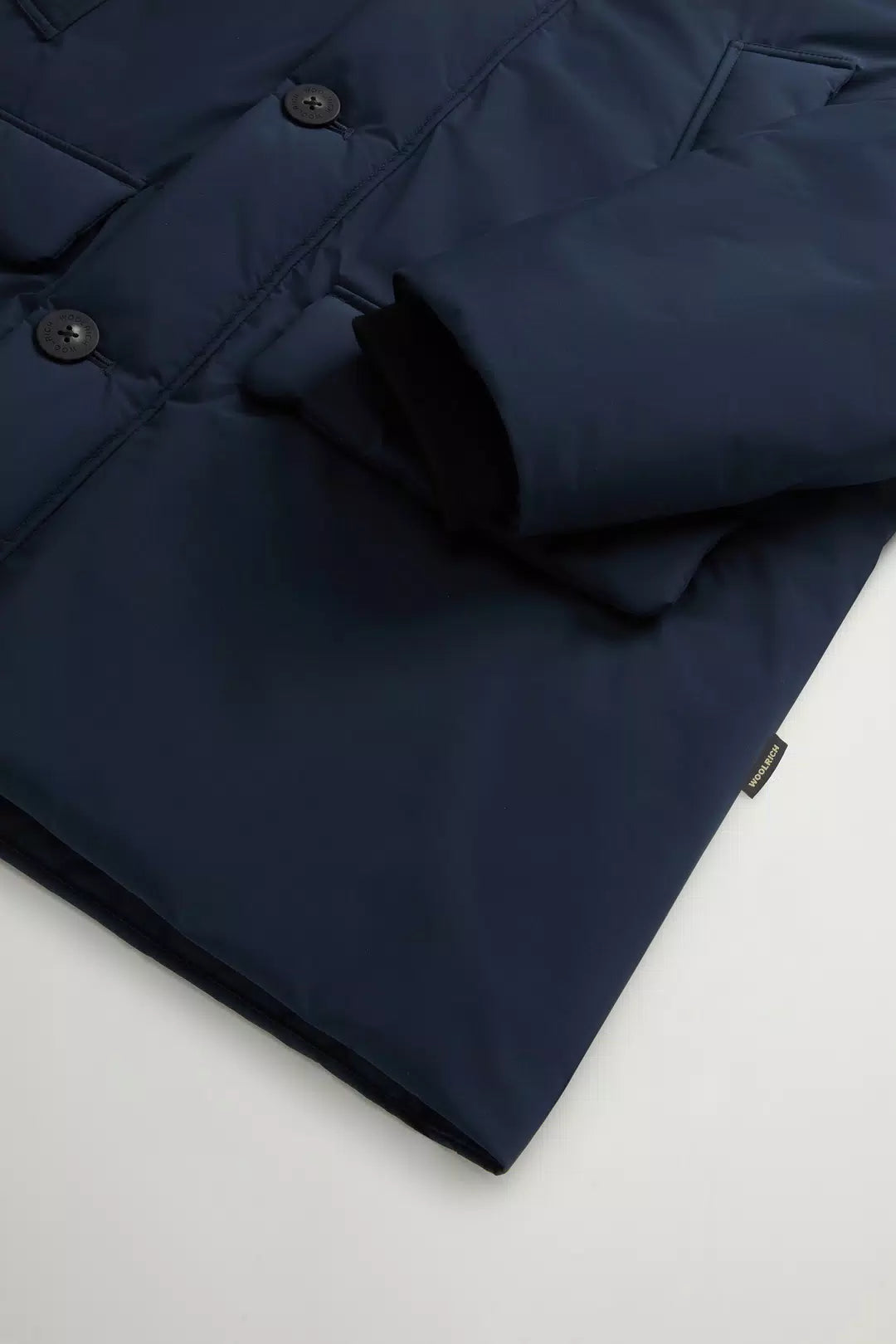 Arctic Parka Woolrich Cloud avec capuche - Melton Blue-MANTEAU HOMME-Curling-Paris