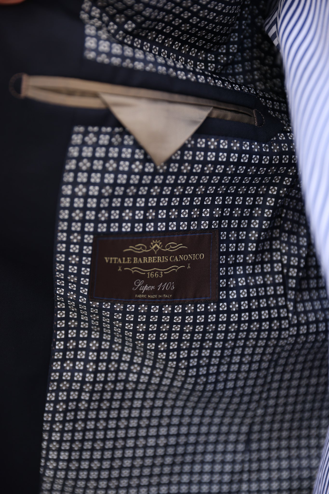 Blazer Goal en laine super 110's - Marine-VESTE BLAZER HOMME-Curling-Paris