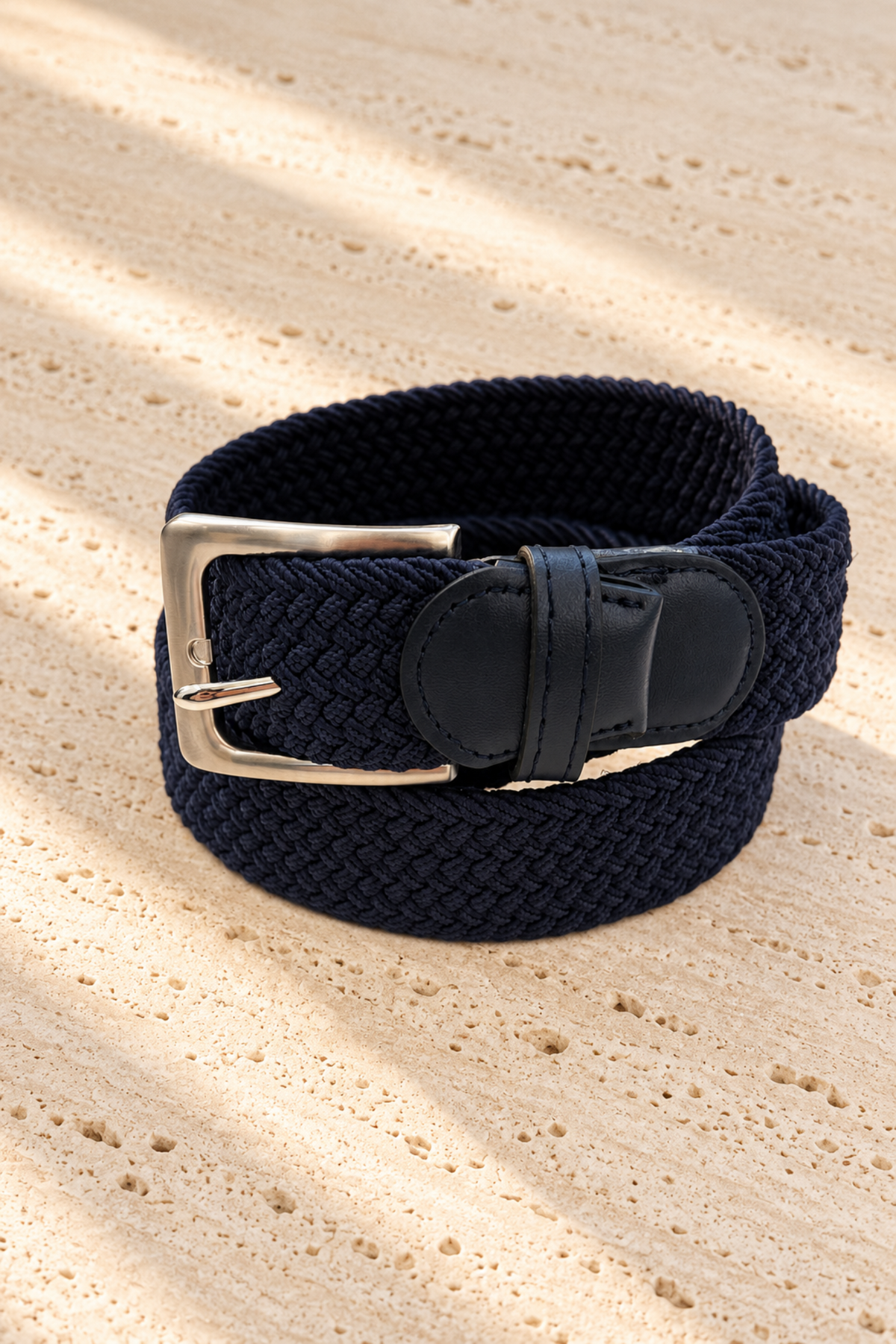 Ceinture homme Celeystin tressée – Marine