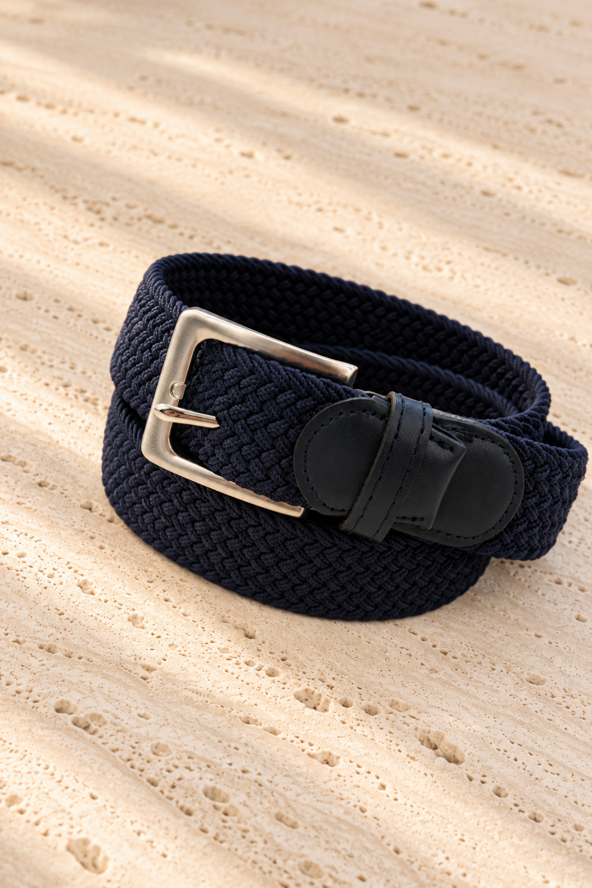 Ceinture homme Celeystin tressée – Marine