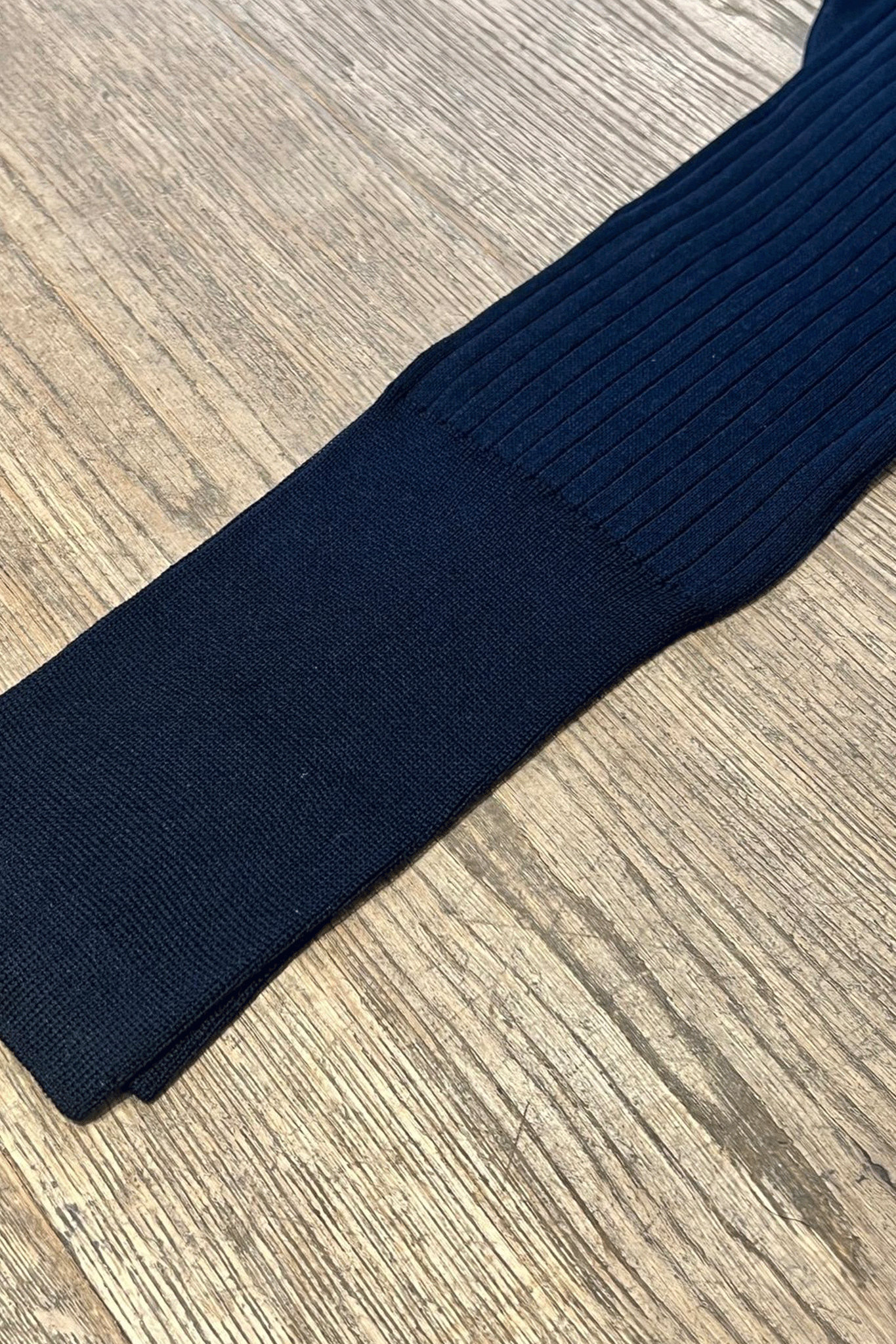 Chaussettes hautes en fil d'Ecosse - Marine-CHAUSSETTES HOMME-Curling-Paris