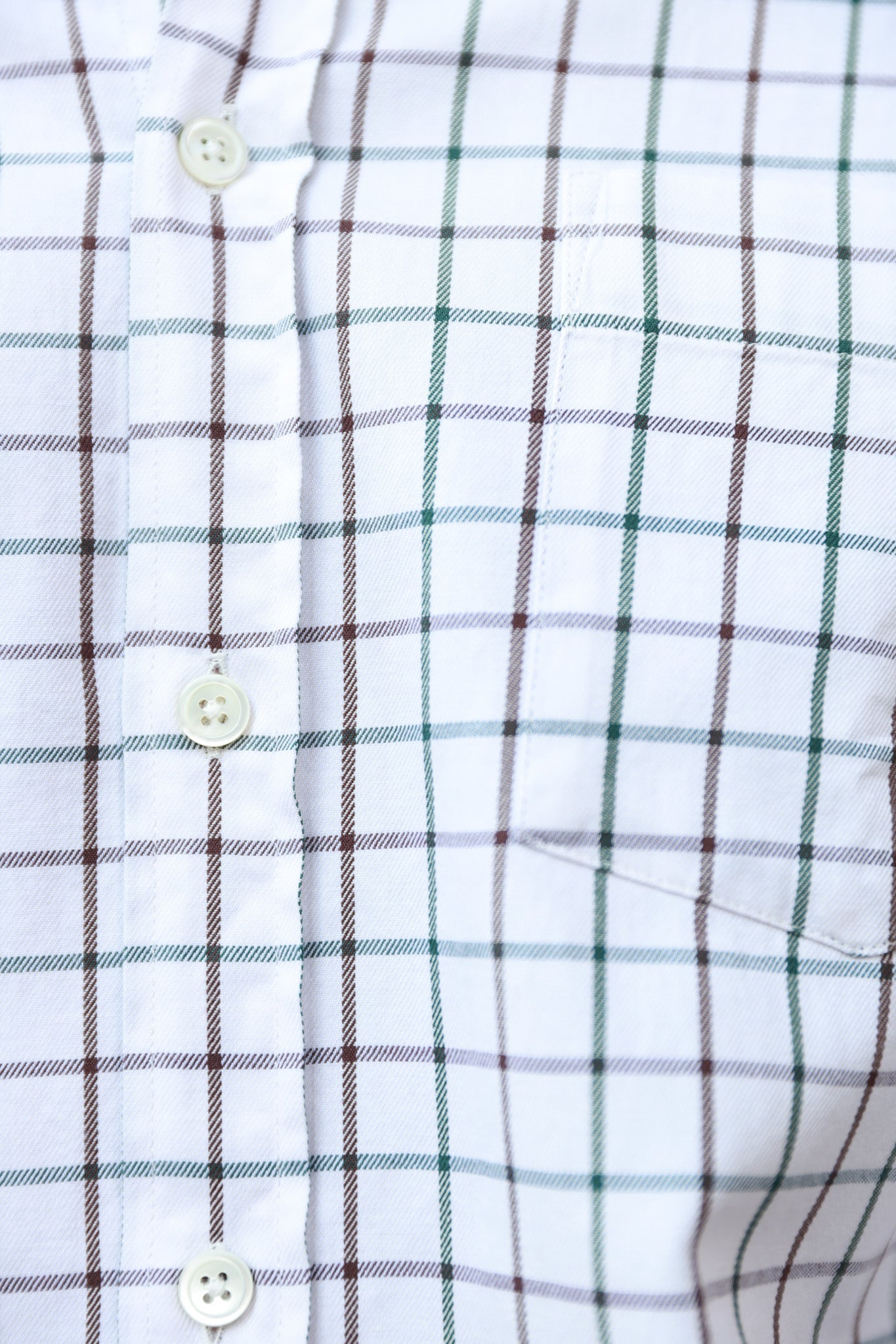 Chemise Clovis col boutonné à carreaux - Carreaux Ecru-CHEMISE HOMME-Curling-Paris