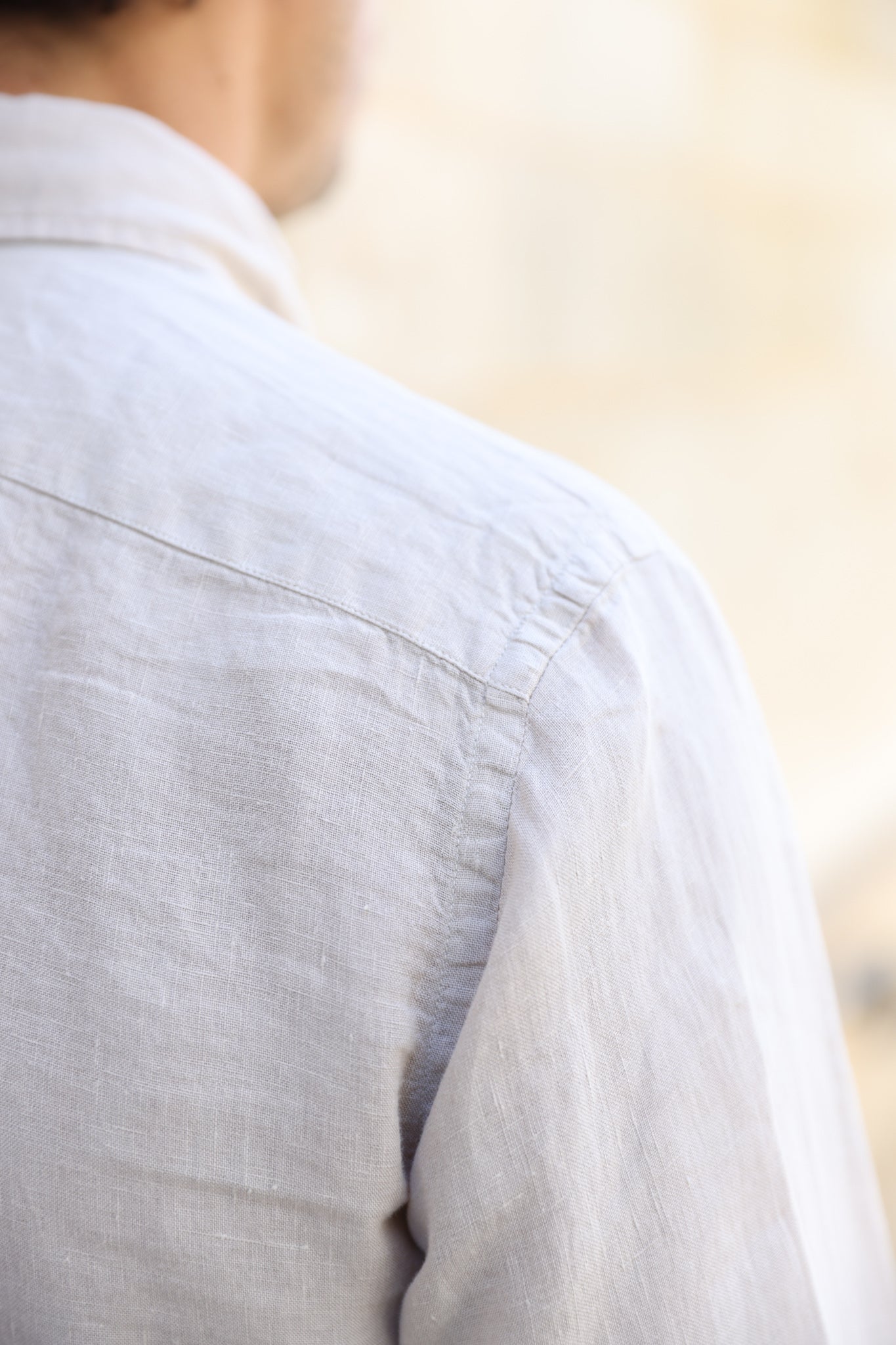 Chemise Clovis en lin - Beige-CHEMISE HOMME-Curling-Paris
