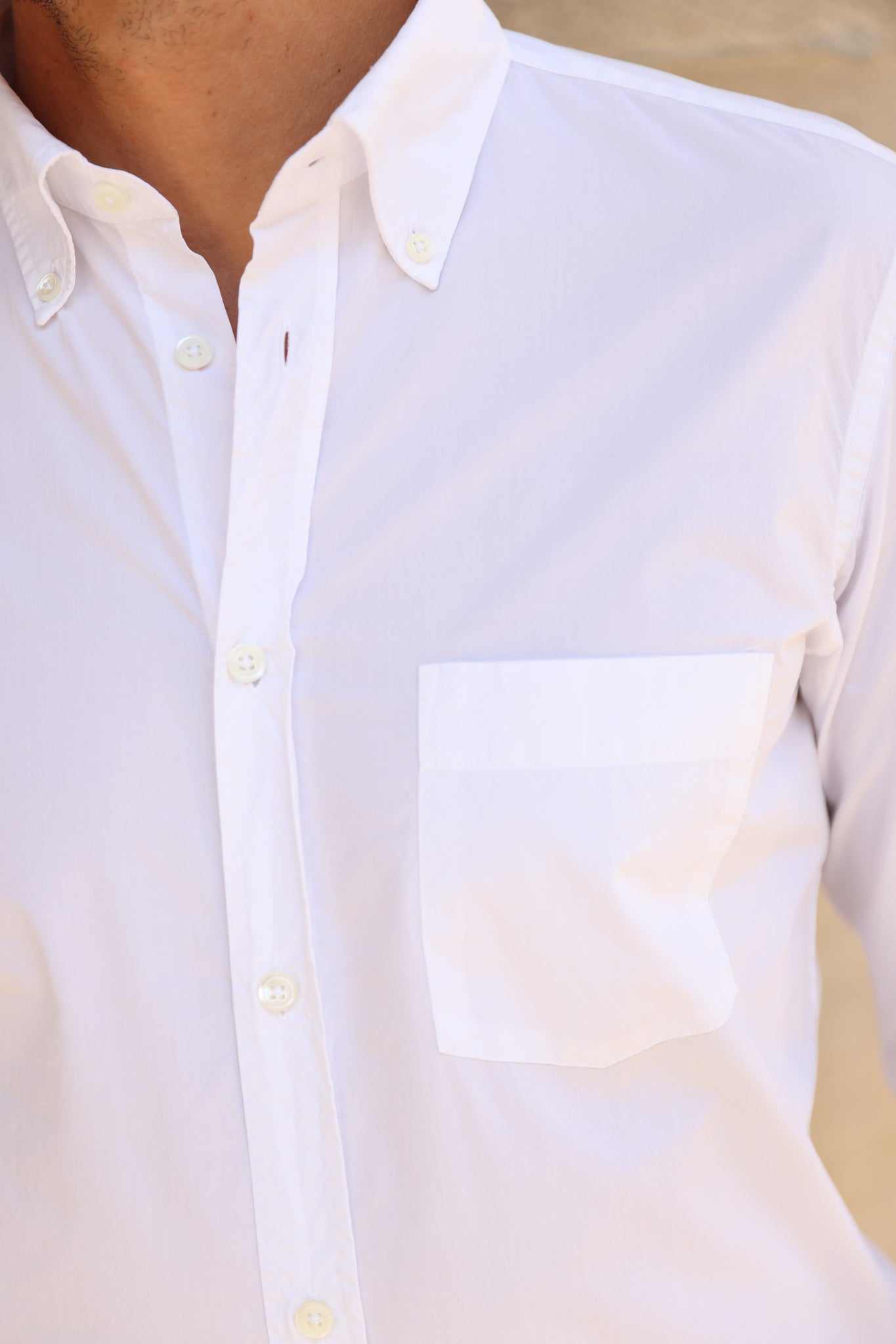 Chemise Clovis en popeline - Blanc-CHEMISE HOMME-Curling-Paris