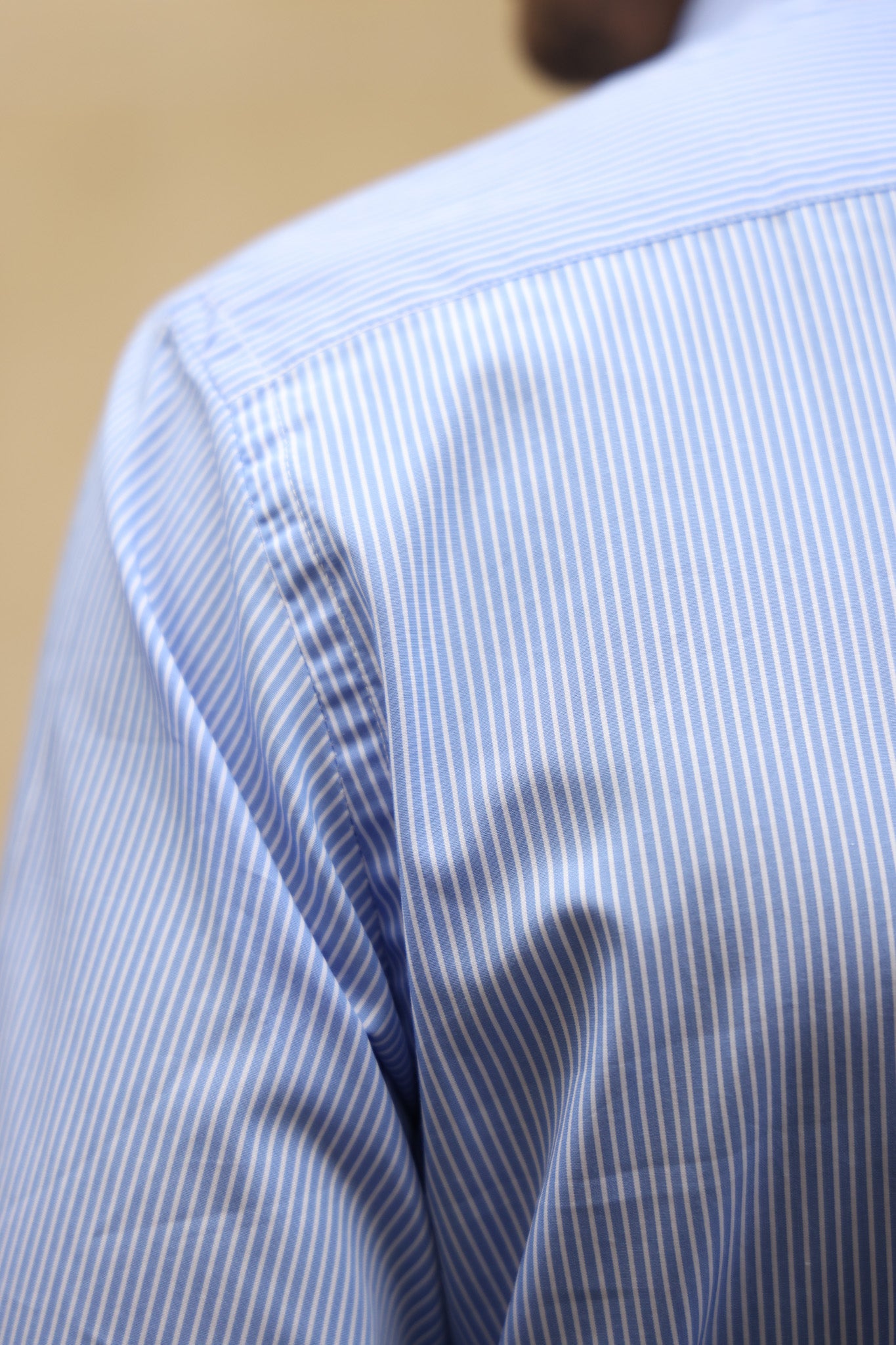 Chemise Gio en coton à rayure - Ciel-CHEMISE HOMME-Curling-Paris