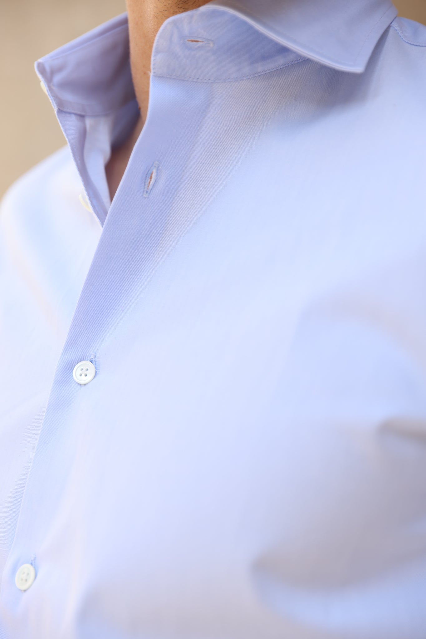 Chemise Gio en popeline de coton - Ciel-CHEMISE HOMME-Curling-Paris