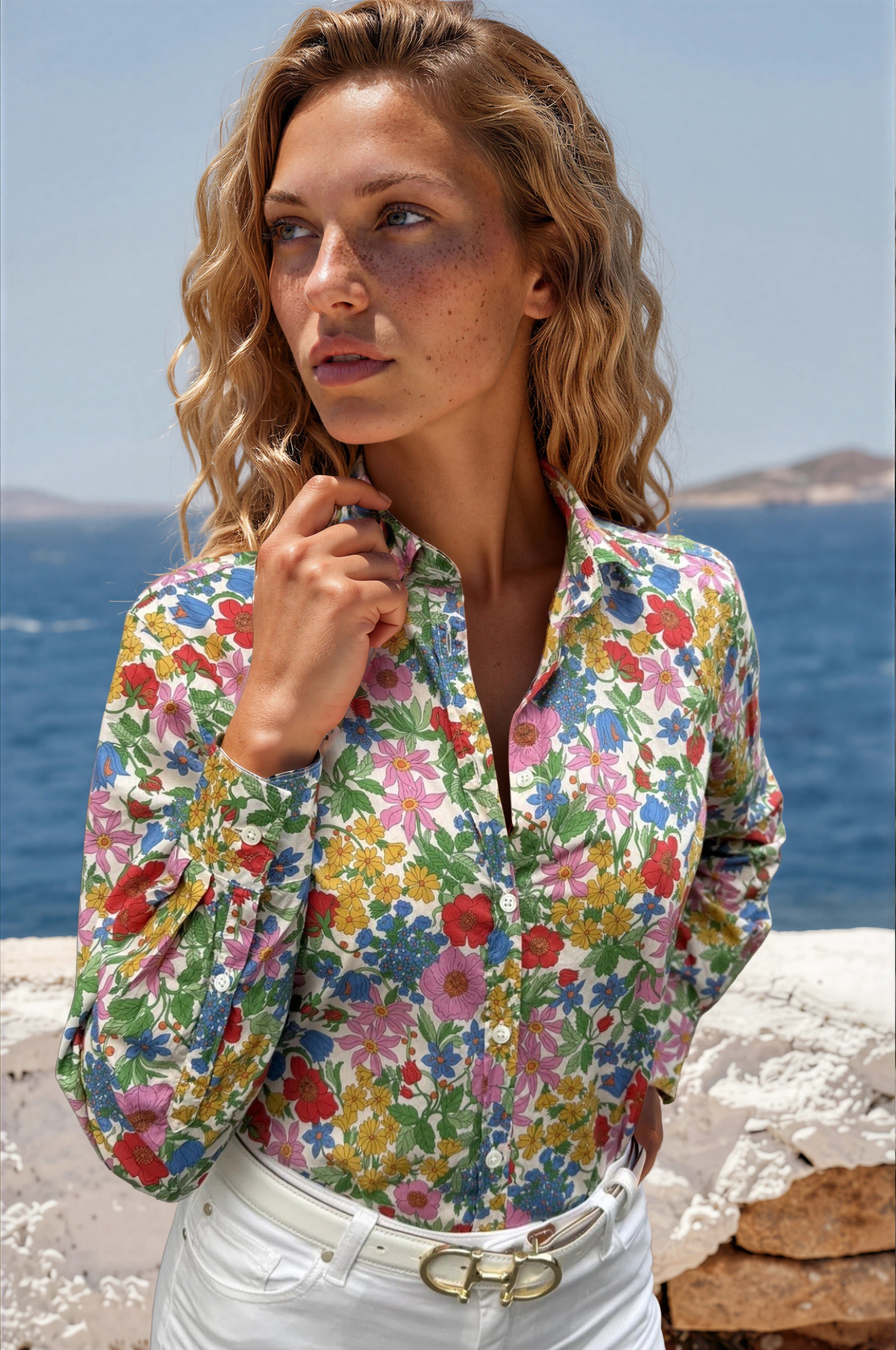 Chemisier Canelle en coton Liberty of London - Fleurs Multi