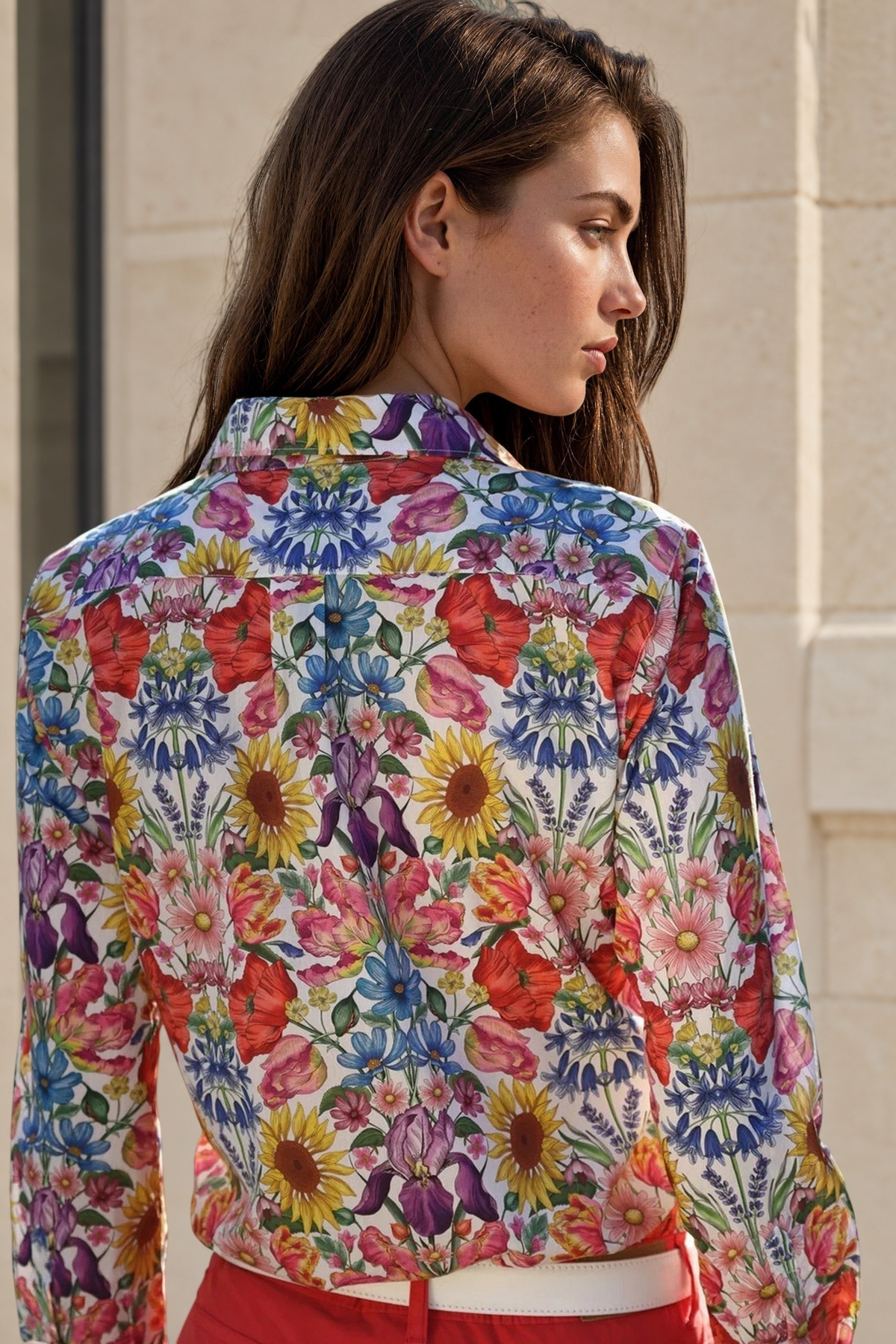 Chemisier Canelle en coton Liberty of London - Floral Muse-CHEMISIER FEMME-Curling-Paris