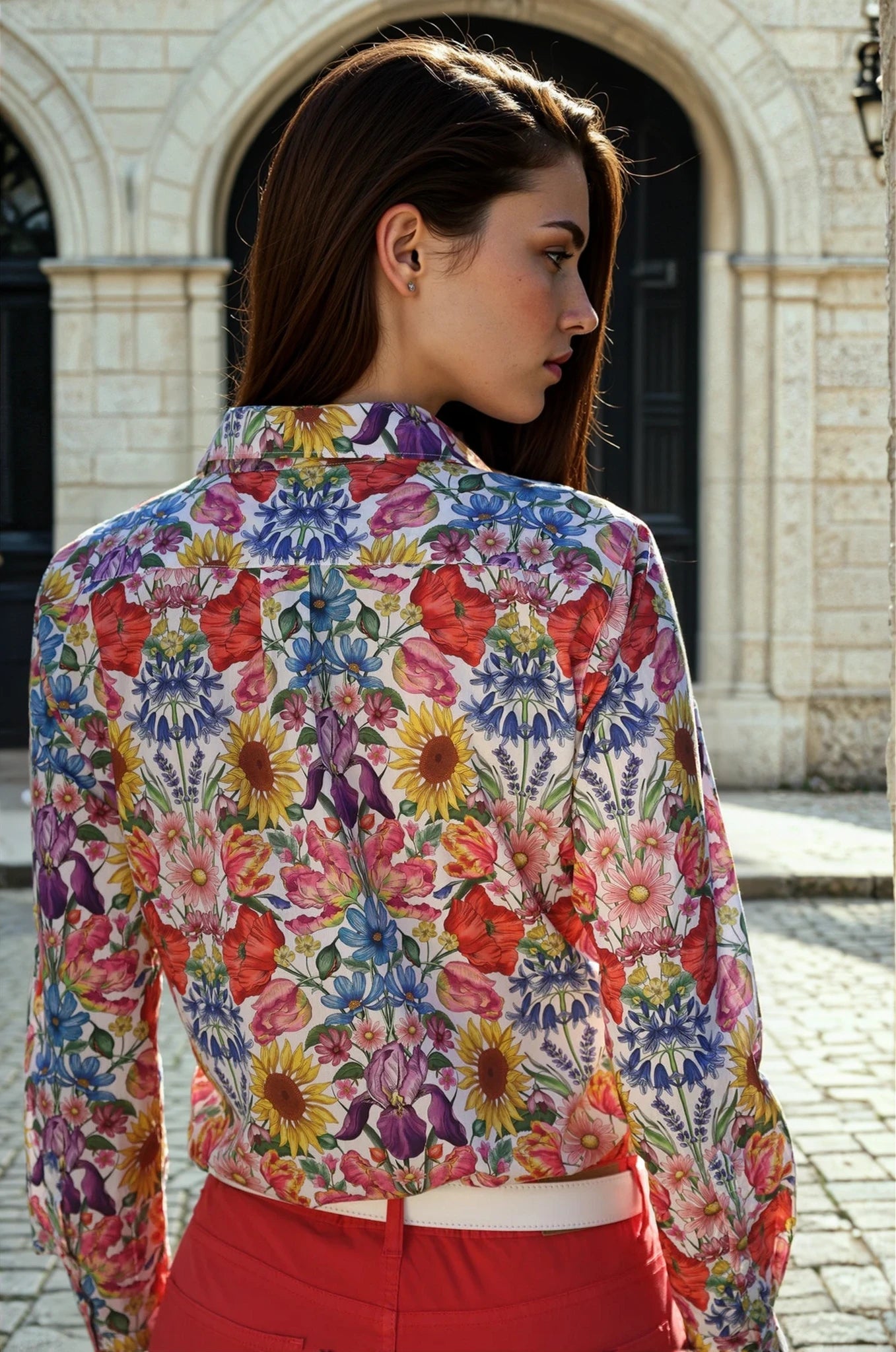 Chemisier Canelle en coton Liberty of London - Floral Muse-CHEMISIER FEMME-Curling-Paris