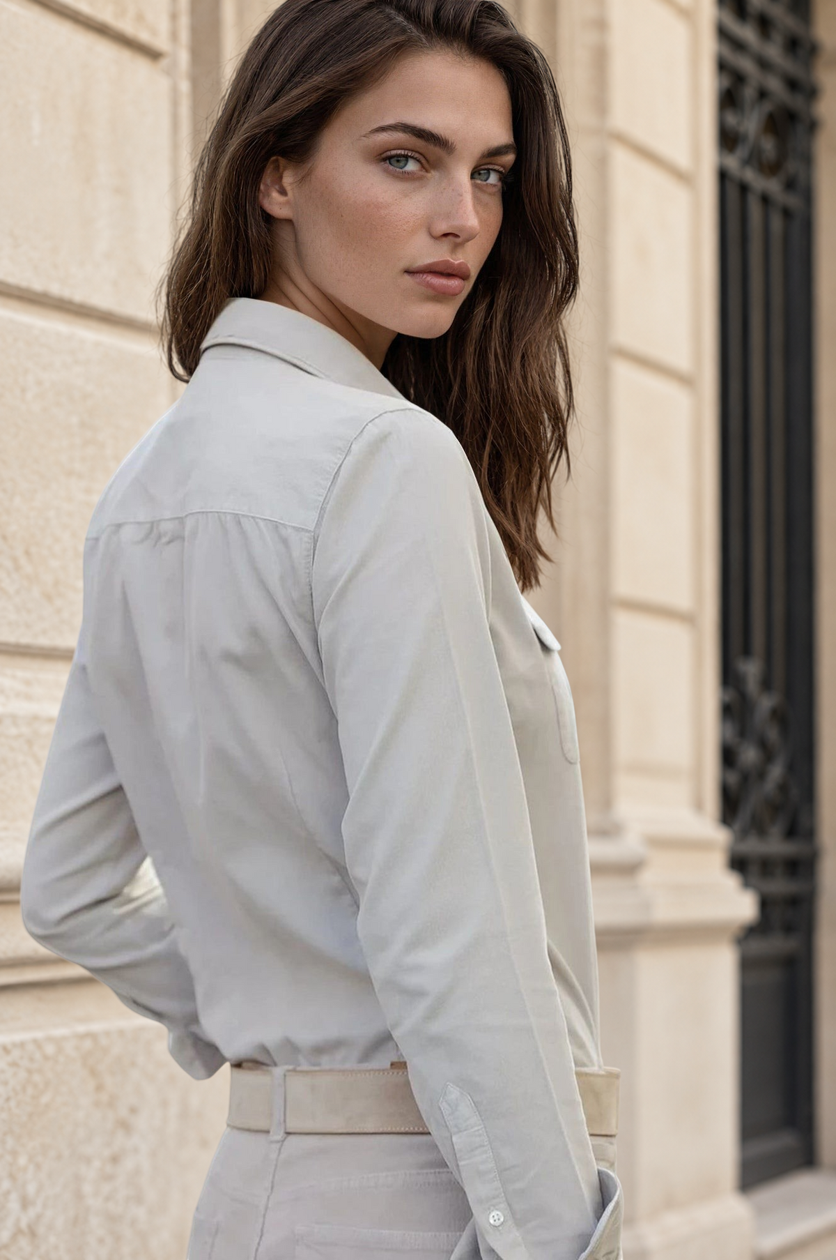 Chemisier Flore en velours milleraies - Pierre-CHEMISIER FEMME-Curling-Paris