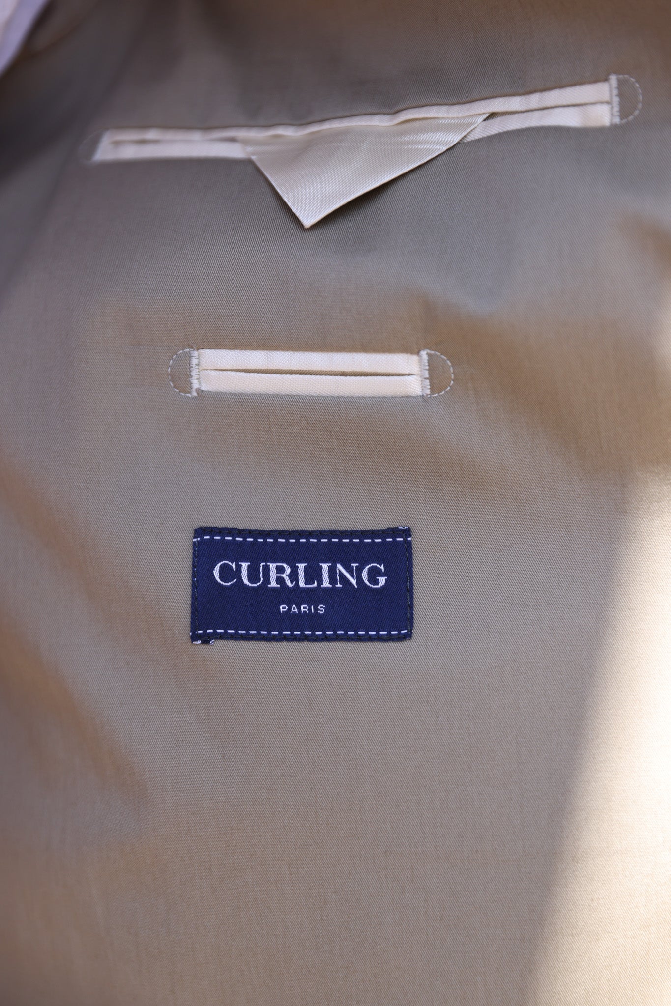 Costume Giorgio 100% coton - Taupe-COSTUME HOMME-Curling-Paris