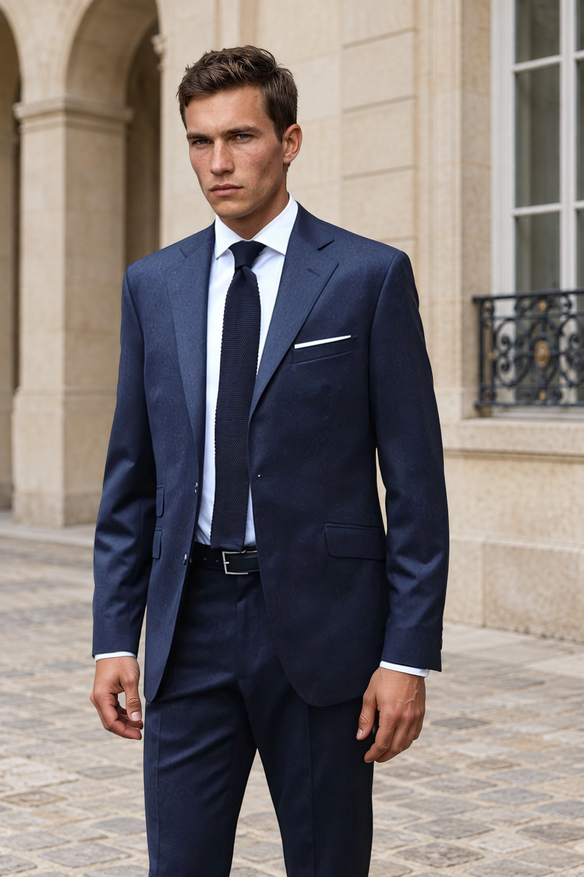 Costume Goal en laine Super 110'S - Jeans-COSTUME HOMME-Curling-Paris