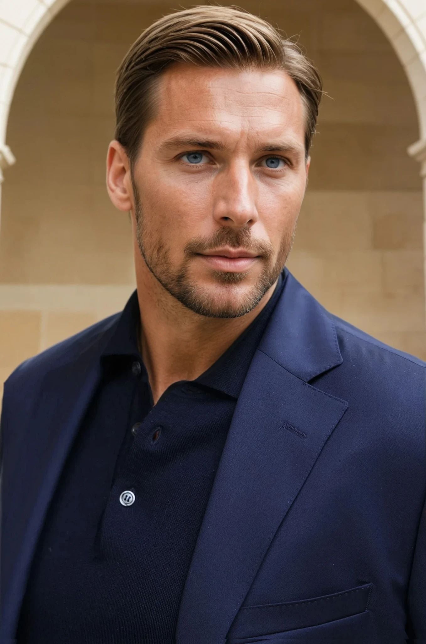 Costume Goal en laine Super 110'S - Marine-COSTUME HOMME-Curling-Paris