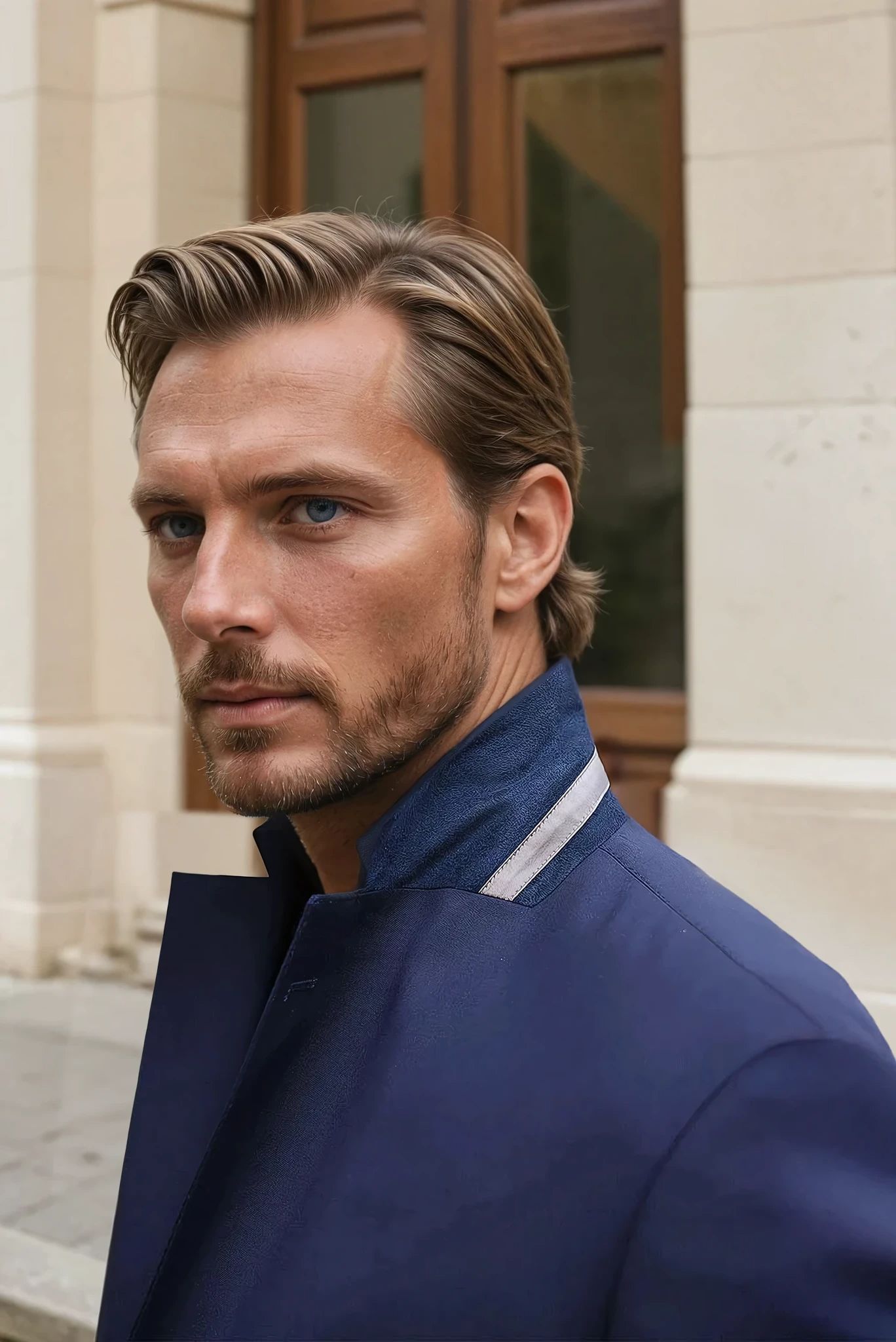 Costume Goal en laine Super 110'S - Marine-COSTUME HOMME-Curling-Paris