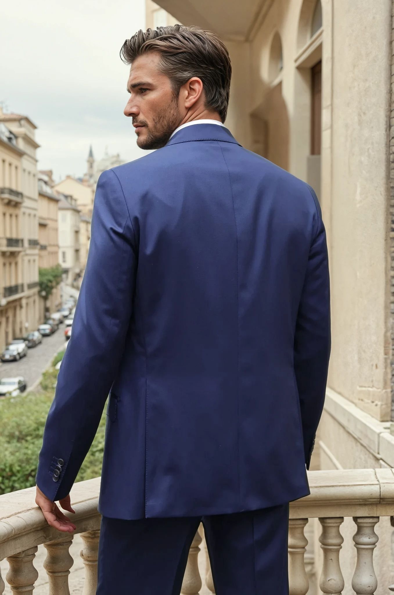 Costume Goal en laine Super 110's - Marine-COSTUME HOMME-Curling-Paris