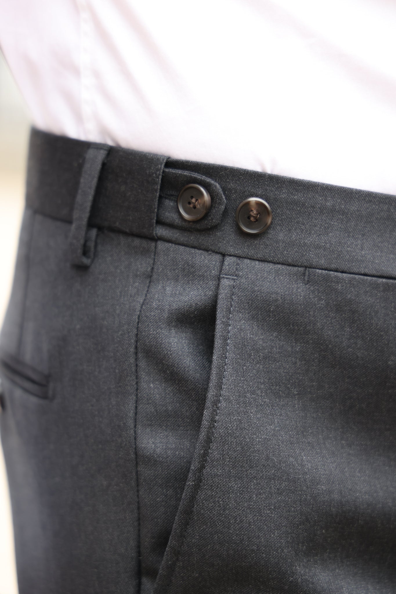 Costume Goal en laine vierge Super 110'S - Anthracite-COSTUME HOMME-Curling-Paris