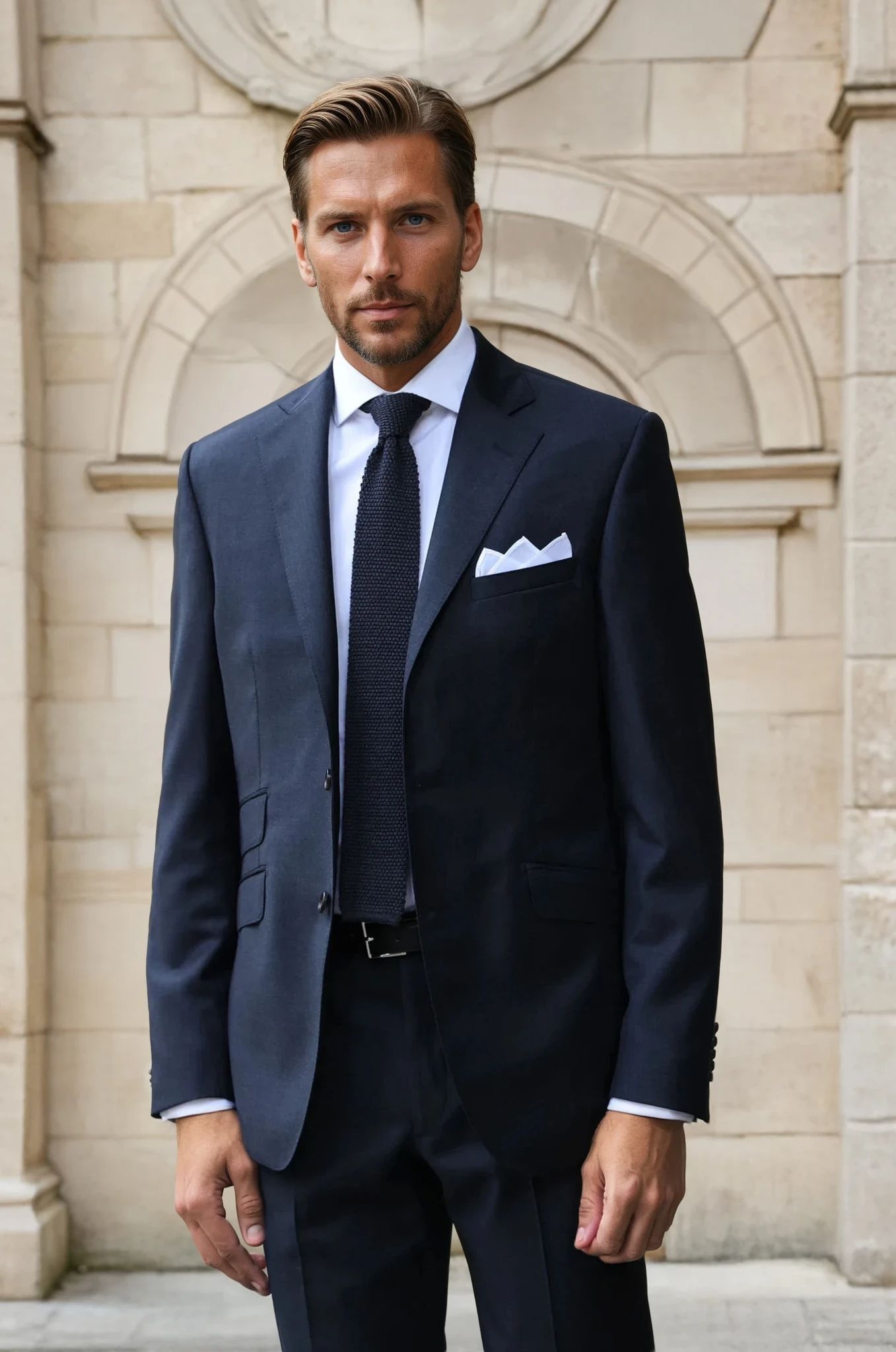 Costume Goal en laine vierge Super 110'S - Anthracite-COSTUME HOMME-Curling-Paris