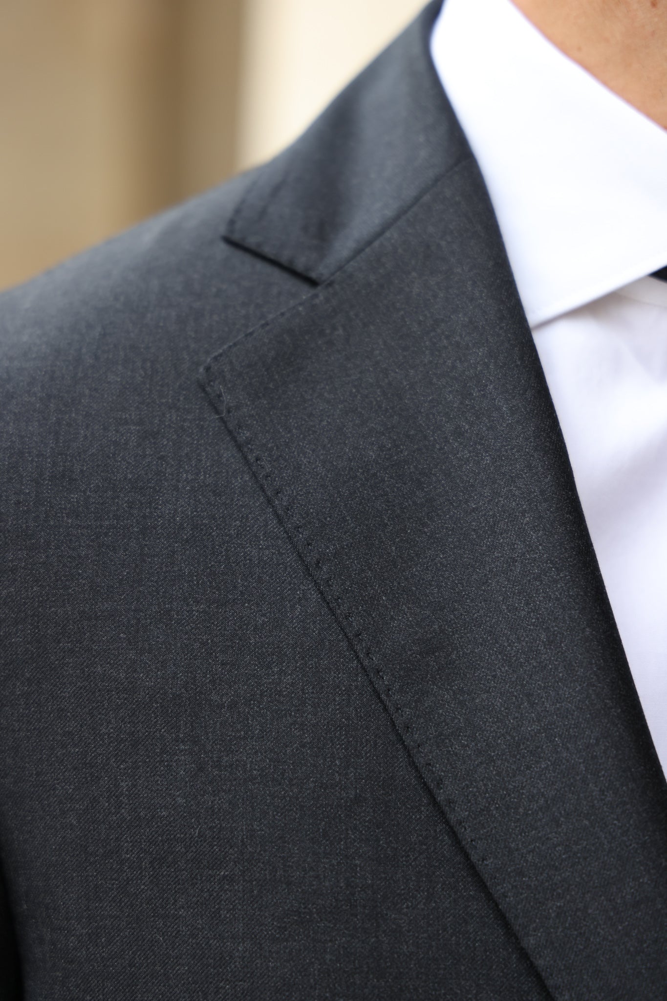 Costume Goal en laine vierge Super 110'S - Anthracite-COSTUME HOMME-Curling-Paris