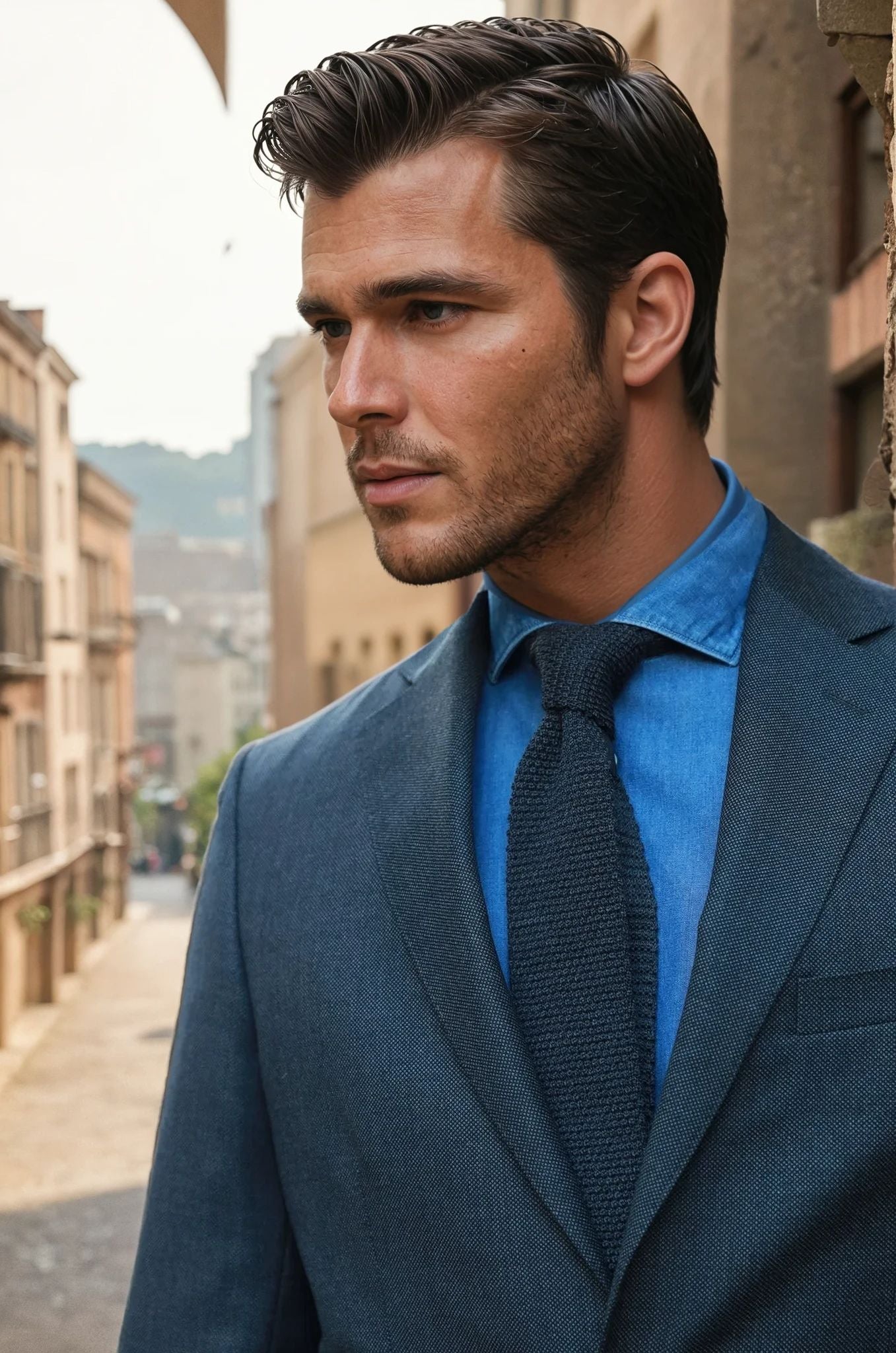 Costume Goal en laine vierge dessin oeil de perdrix - Anthracite-COSTUME HOMME-Curling-Paris