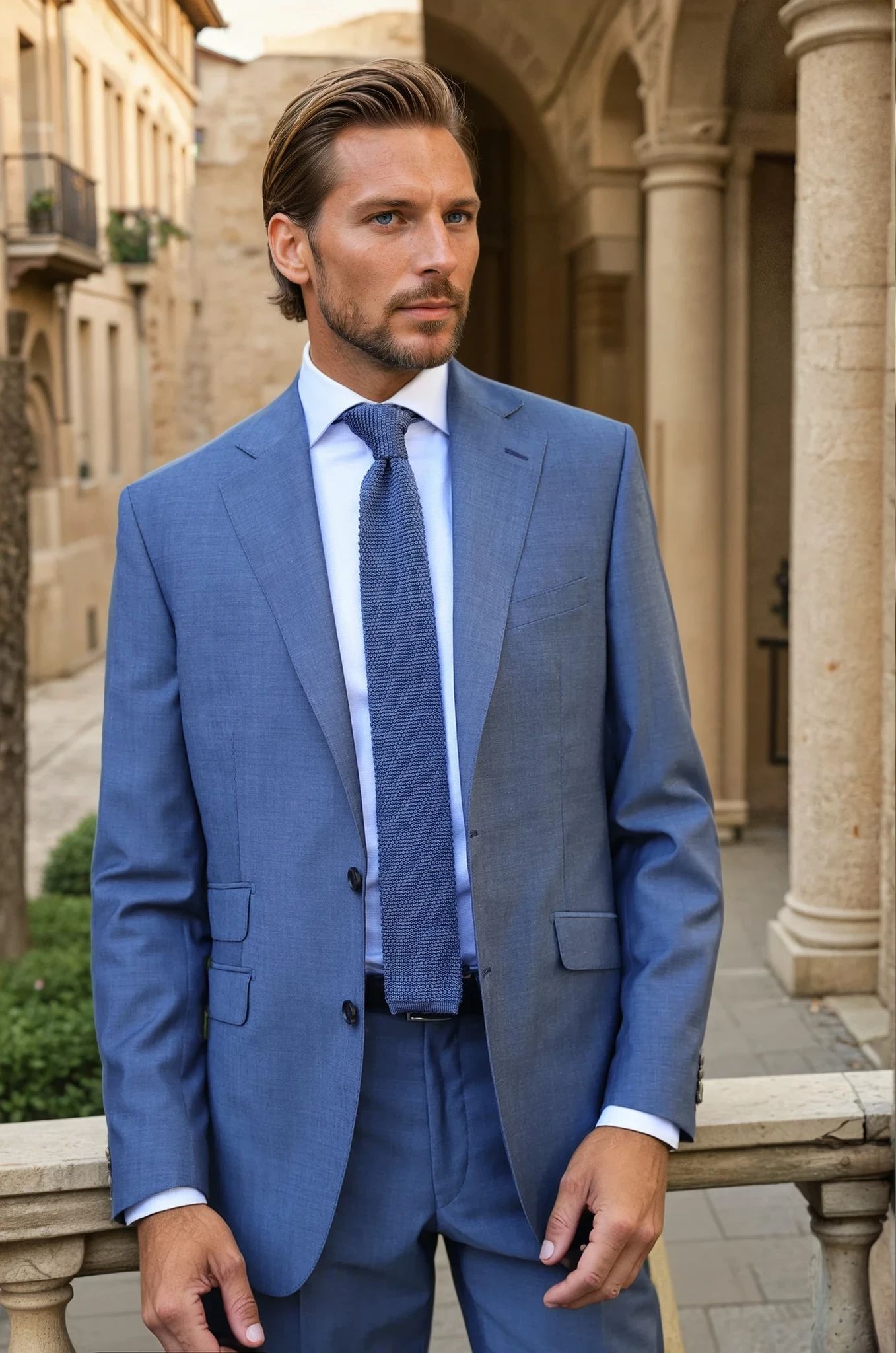 Costume Goal laine vierge - Gris Bleu-COSTUME HOMME-Curling-Paris