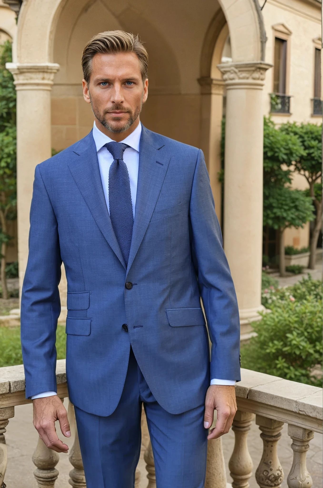 Costume Goal laine vierge - Gris Bleu-COSTUME HOMME-Curling-Paris