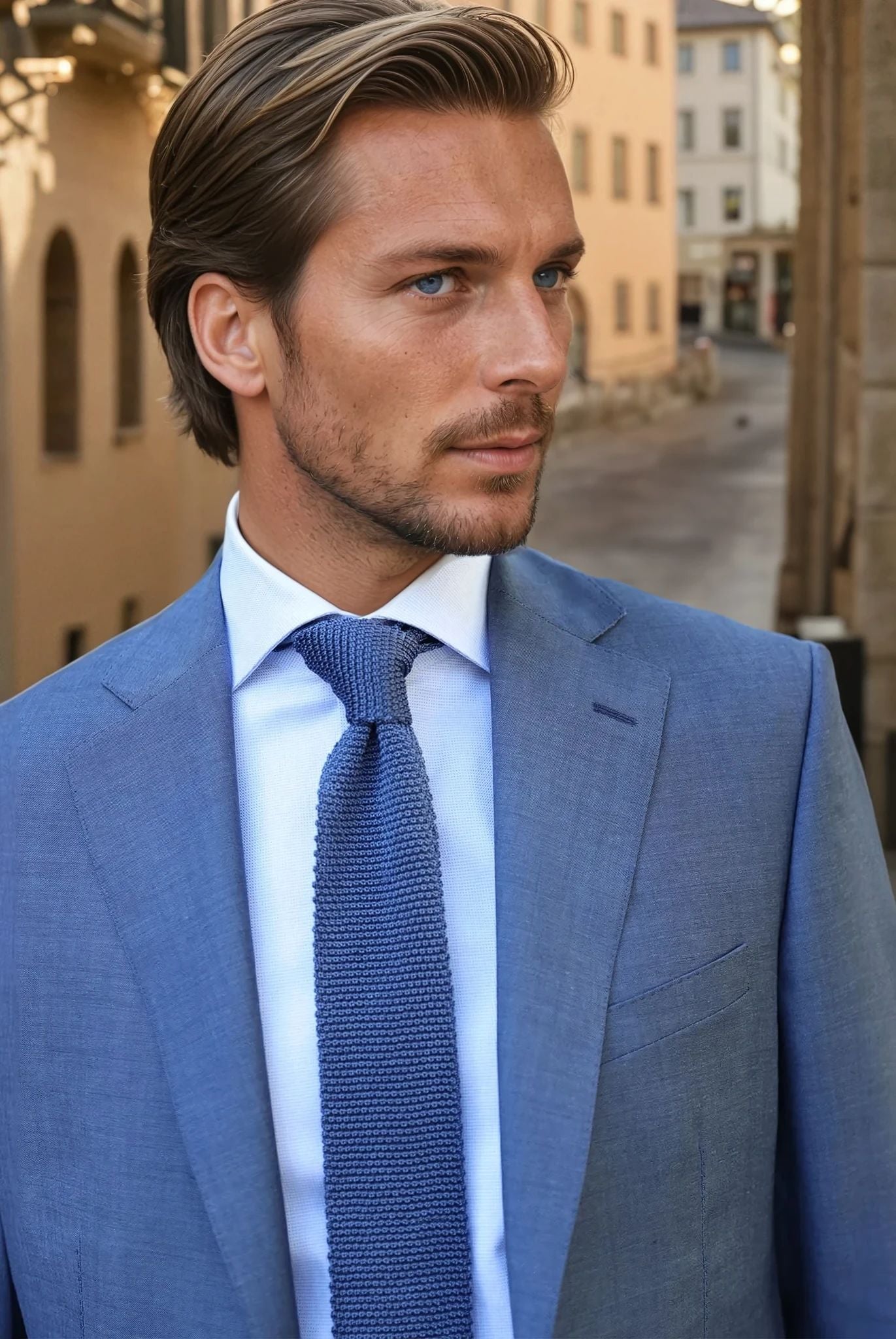Costume Goal laine vierge - Gris Bleu-COSTUME HOMME-Curling-Paris