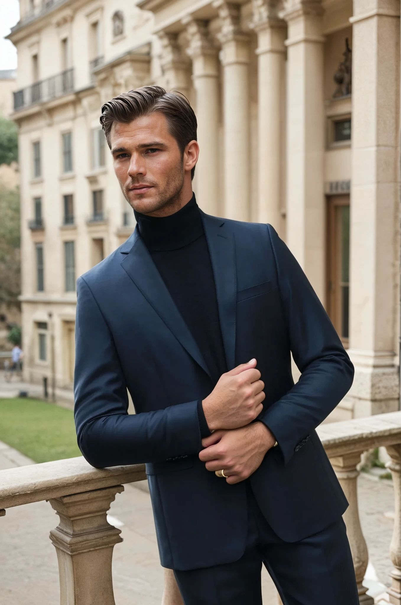 Costume Steven en laine Super 110's - Noir-COSTUME HOMME-Curling-Paris