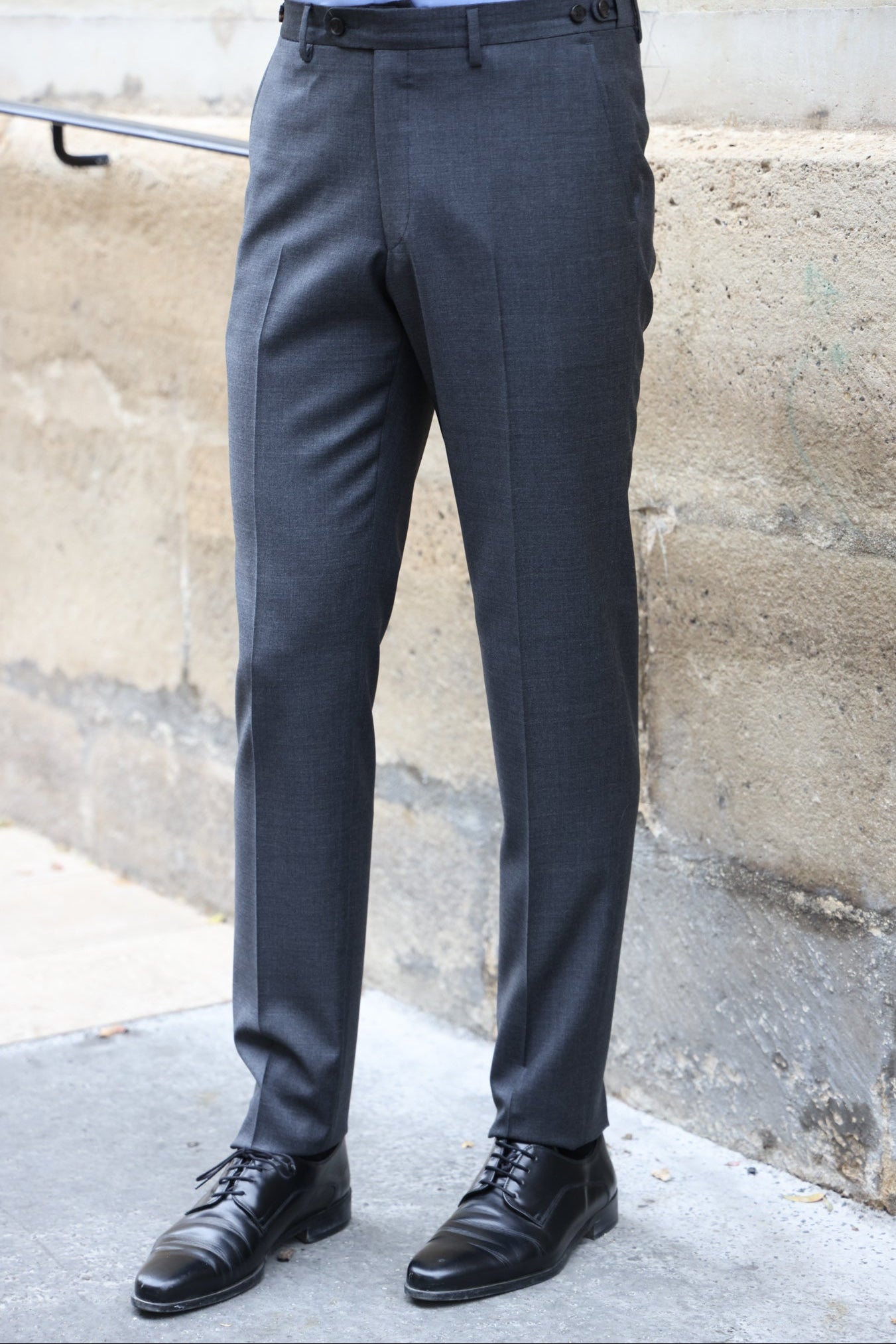 Costume Steven en laine vierge - Fil à Fil Anthracite-COSTUME HOMME-Curling-Paris
