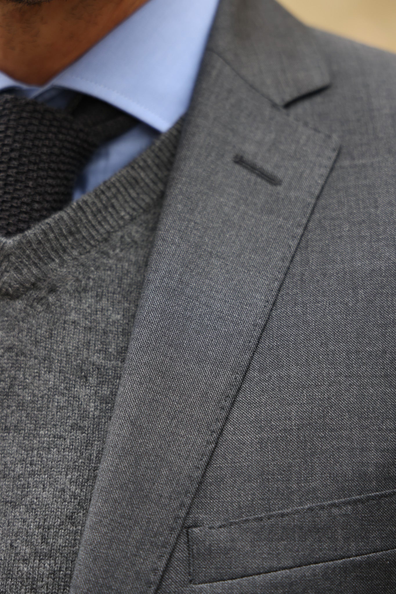 Costume Steven en laine vierge - Fil à Fil Anthracite-COSTUME HOMME-Curling-Paris