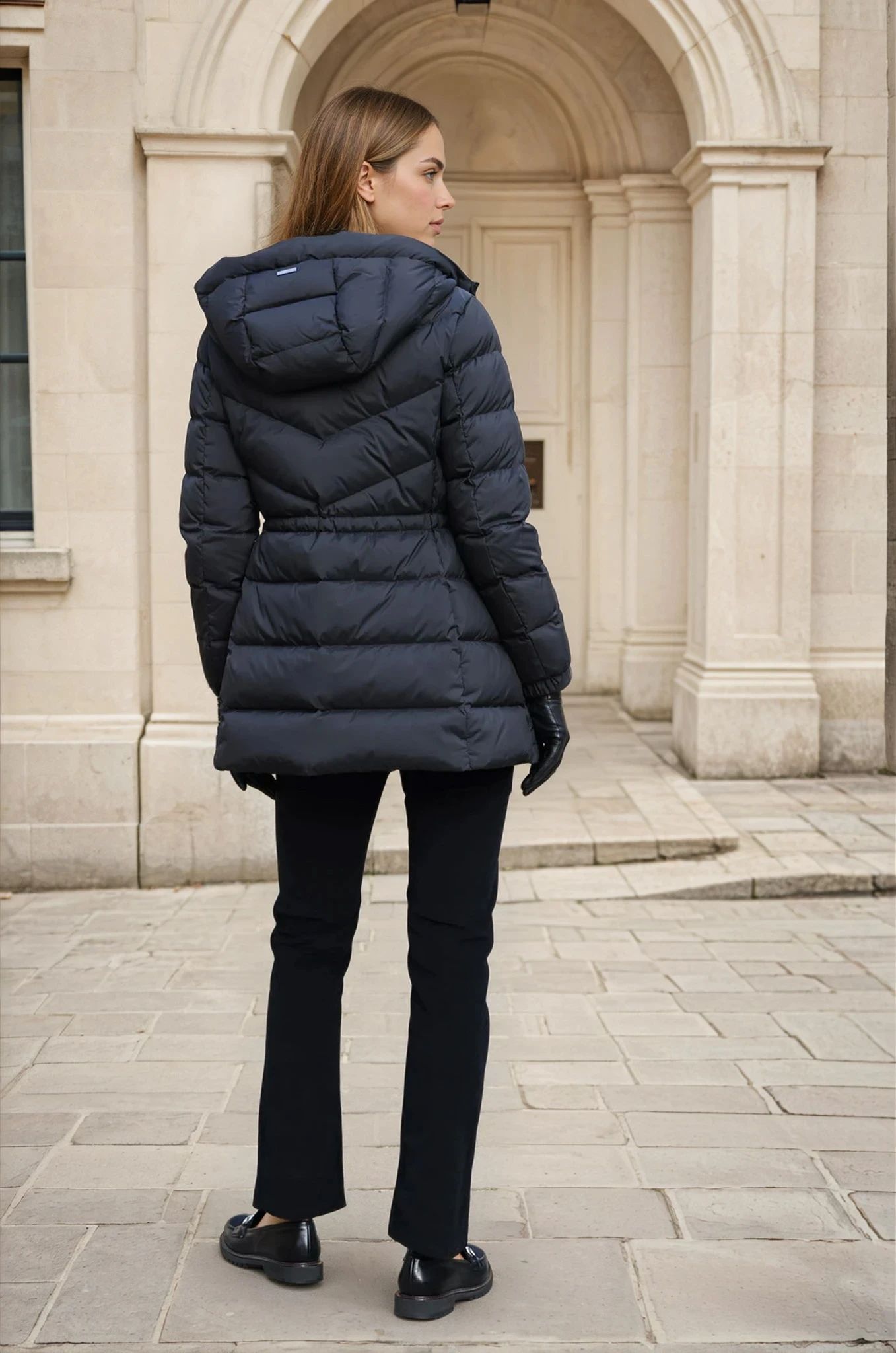 Doudoune Woolrich Shirley en microfibre - Noir-MANTEAU FEMME-Curling-Paris