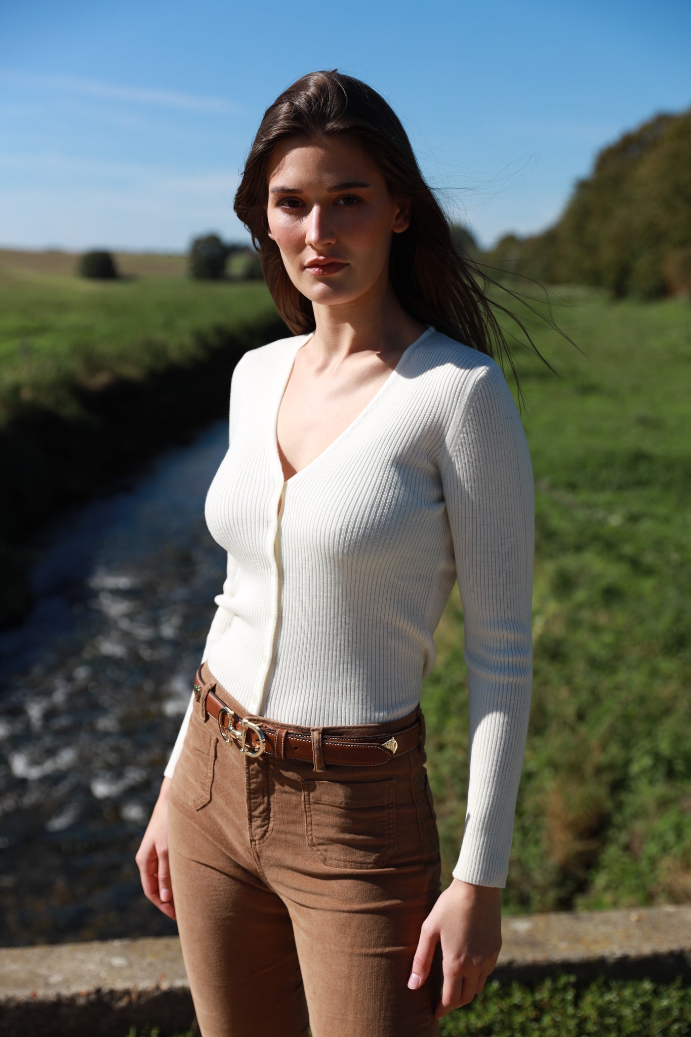 Gilet Agnès 100% laine mérinos - Ecru-PULL FEMME-Curling-Paris