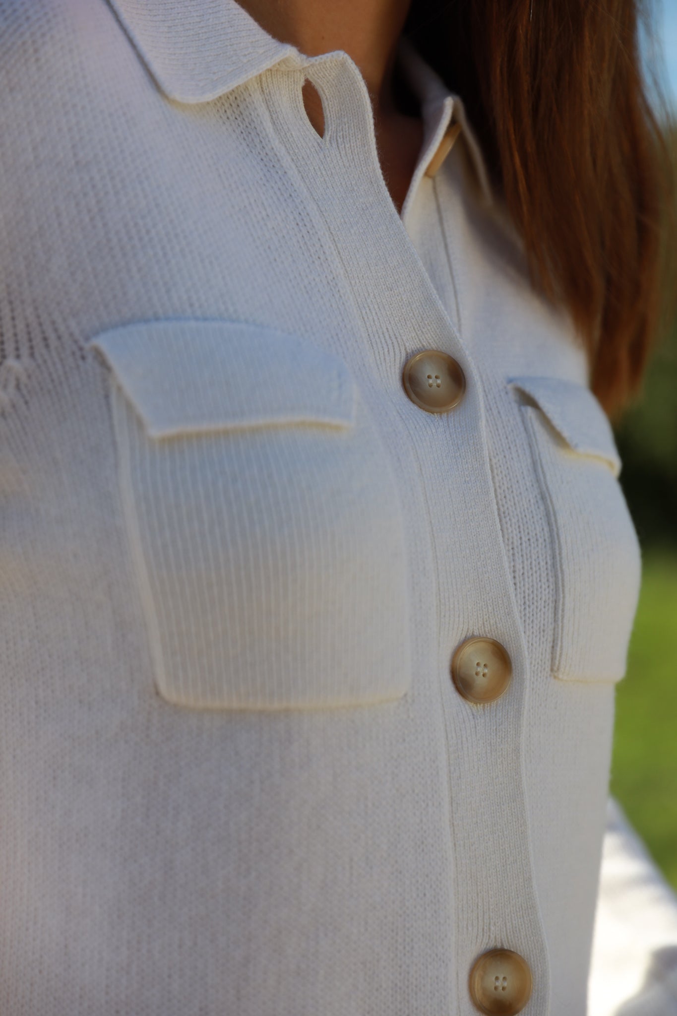 Gilet Jill en laine mérinos et cachemire - Écru-PULL FEMME-Curling-Paris