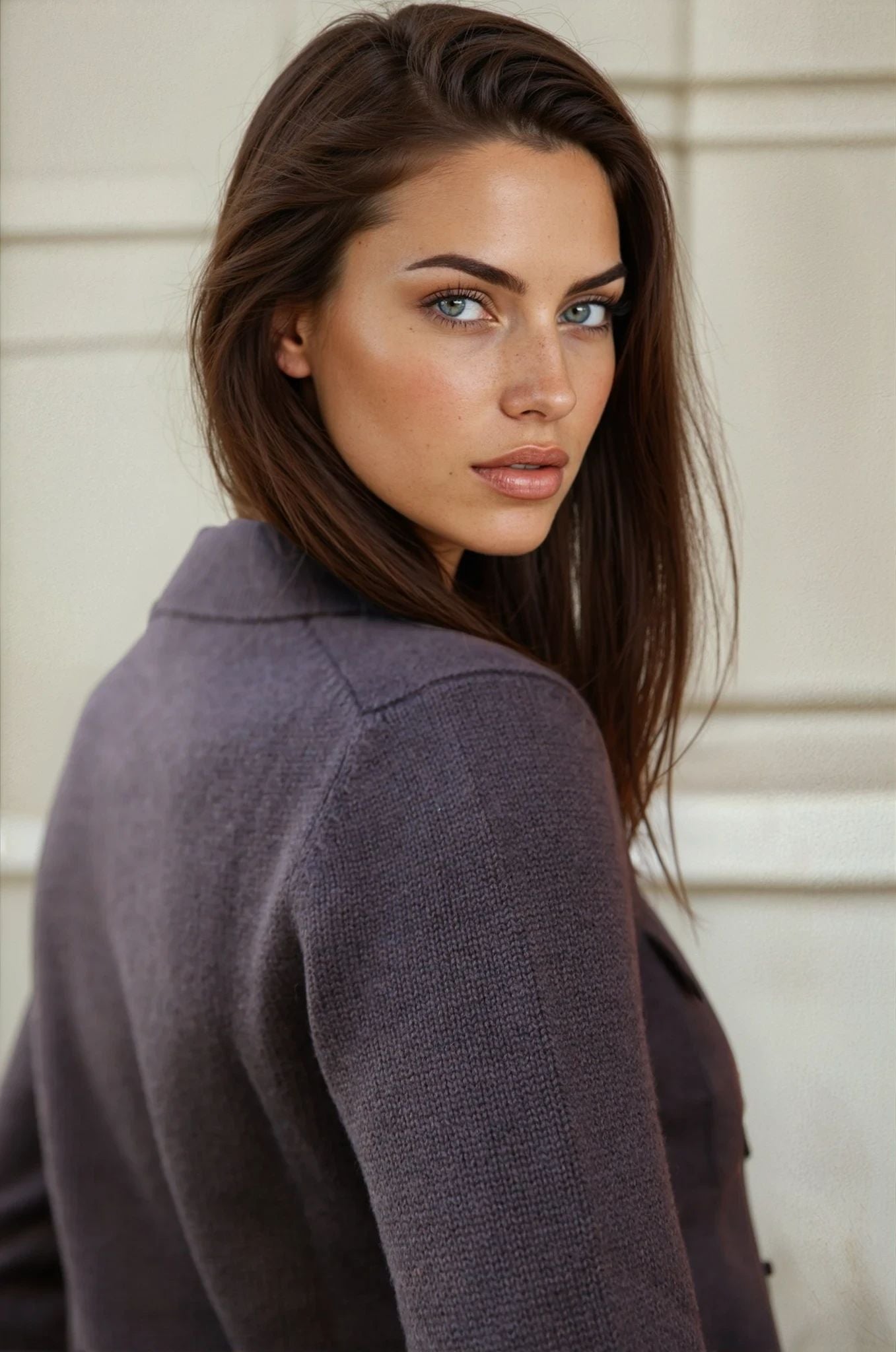 Gilet Jill en laine mérinos et cachemire - Marron-PULL FEMME-Curling-Paris