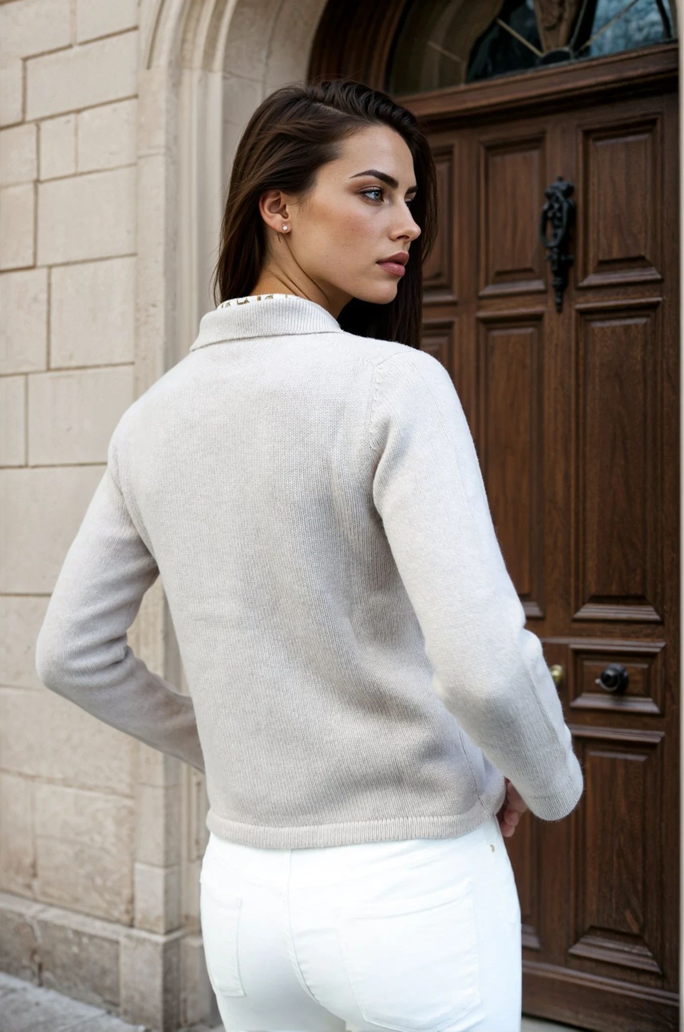 Gilet Jill en laine mérinos et cachemire - Pierre-PULL FEMME-Curling-Paris