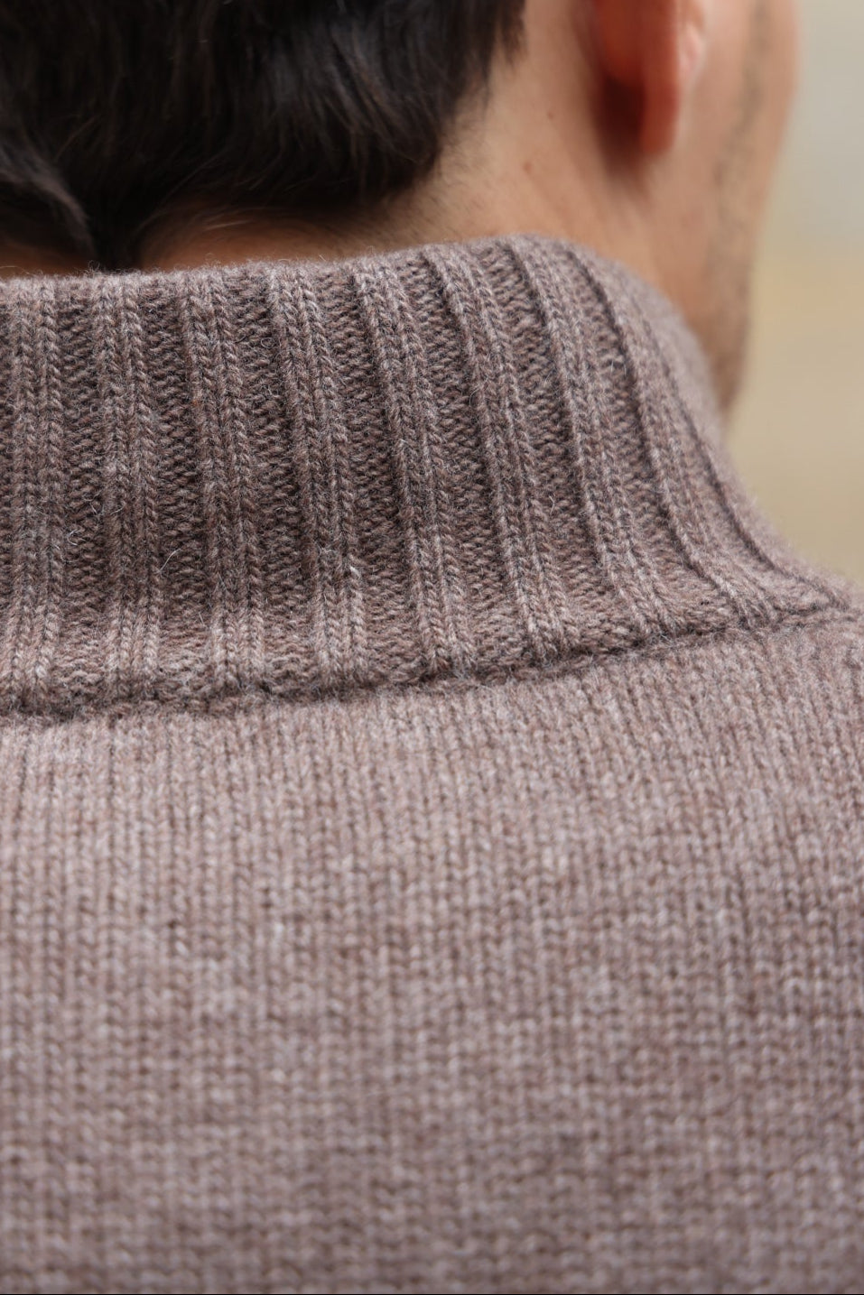 Gilet Lucas en laine et cachemire - Taupe-PULL HOMME-Curling-Paris