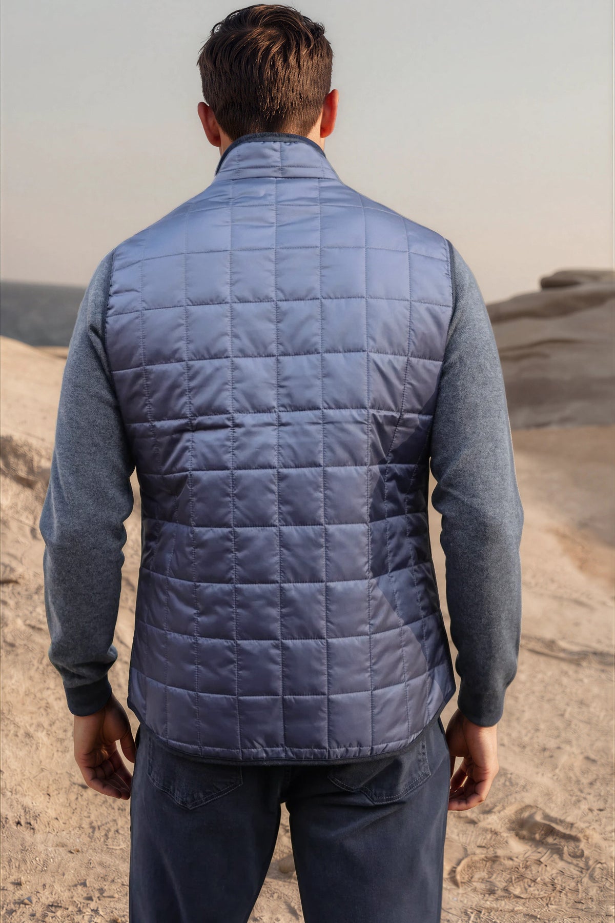 Gilet sans manches Gabin matelassé en nylon - Anthra-2H MANTEAU-Curling-Paris
