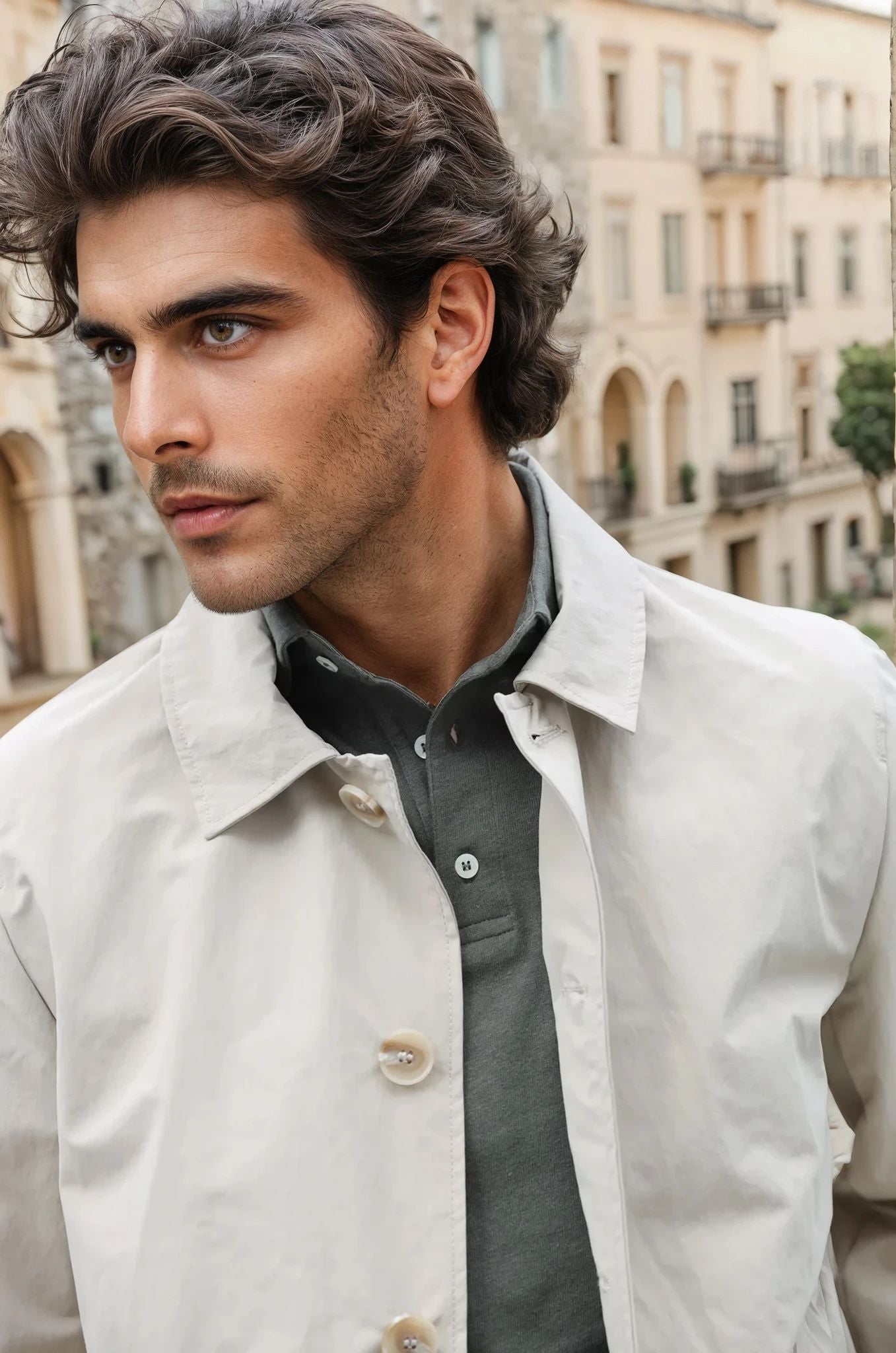 Imperméable Lenny - Beige-MANTEAU HOMME-Curling-Paris