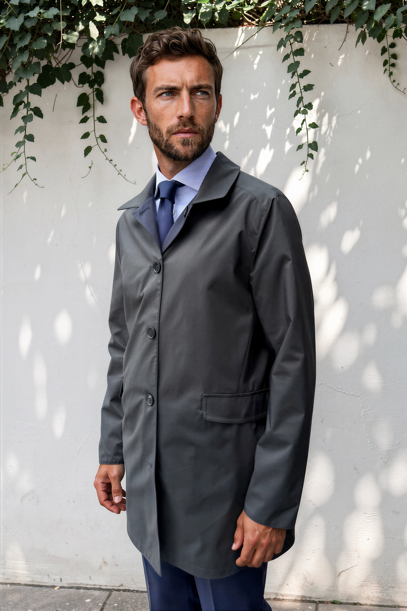 Imperméable Stanley réversible- Marine / Kaki-MANTEAU HOMME-Curling-Paris