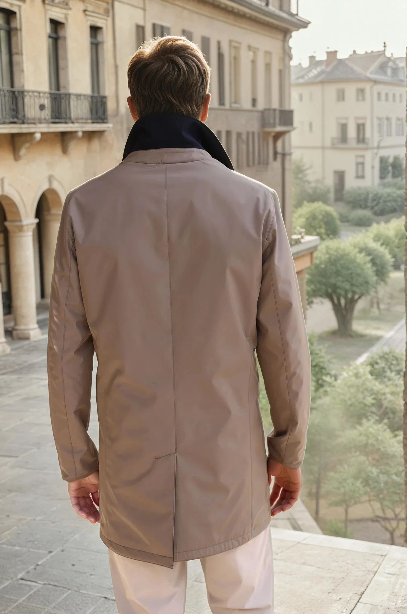 Imperméable réversible Stanley - Taupe / Marine-MANTEAU HOMME-Curling-Paris