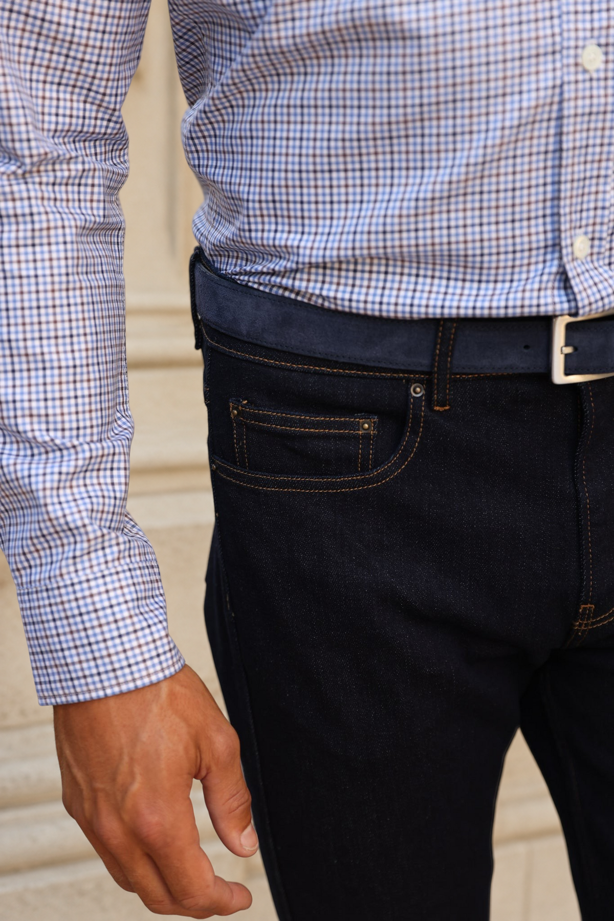 Jeans James en coton stretch - Brut-PANTALON HOMME-Curling-Paris