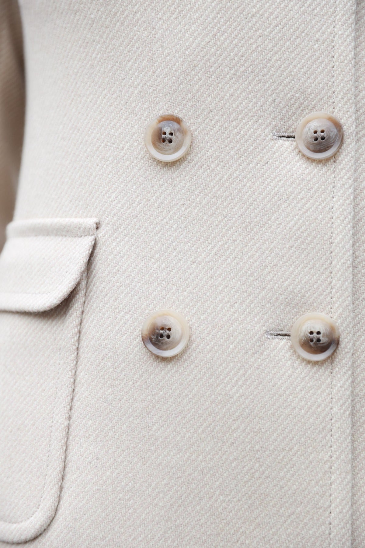Manteau Emilie croisé en laine - Beige-MANTEAU FEMME-Curling-Paris