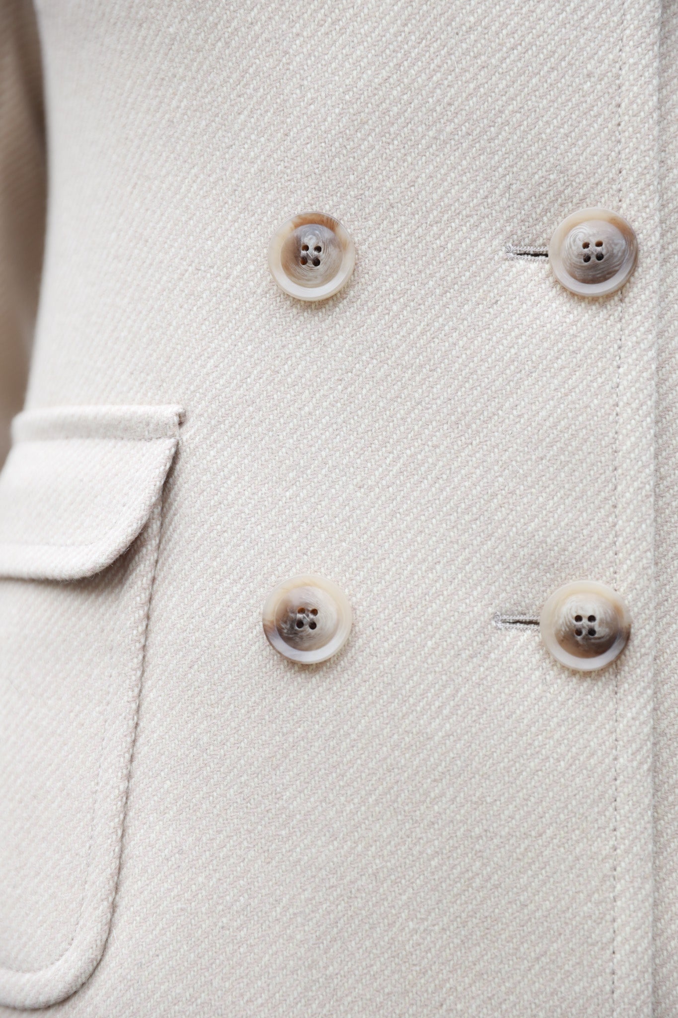 Manteau Emilie croisé en laine - Beige-MANTEAU FEMME-Curling-Paris