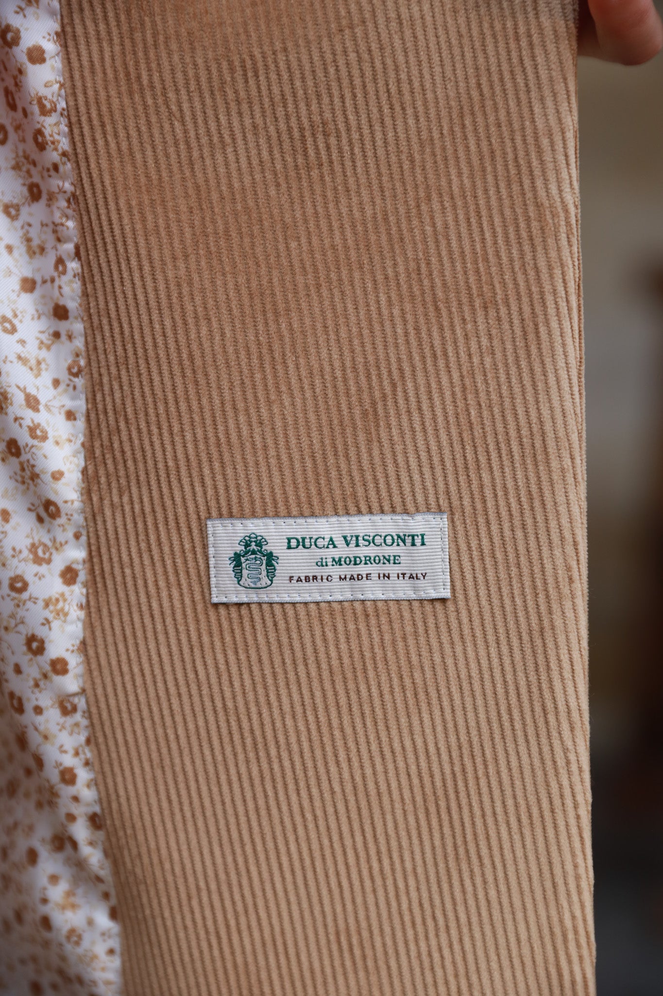 Manteau Emilie croisé en velours côtelé - Camel-MANTEAU FEMME-Curling-Paris
