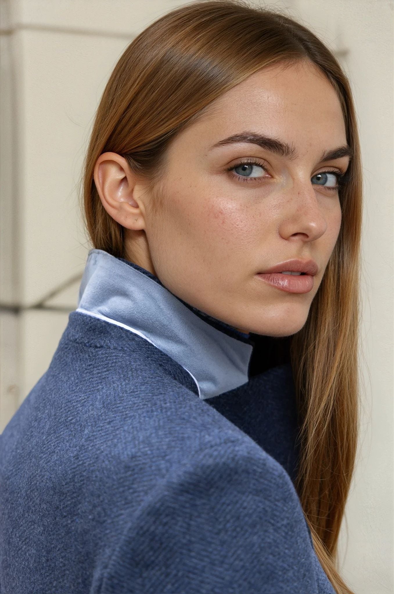Manteau Jemma en laine et cachemire - Chevron jeans-MANTEAU-Curling-Paris