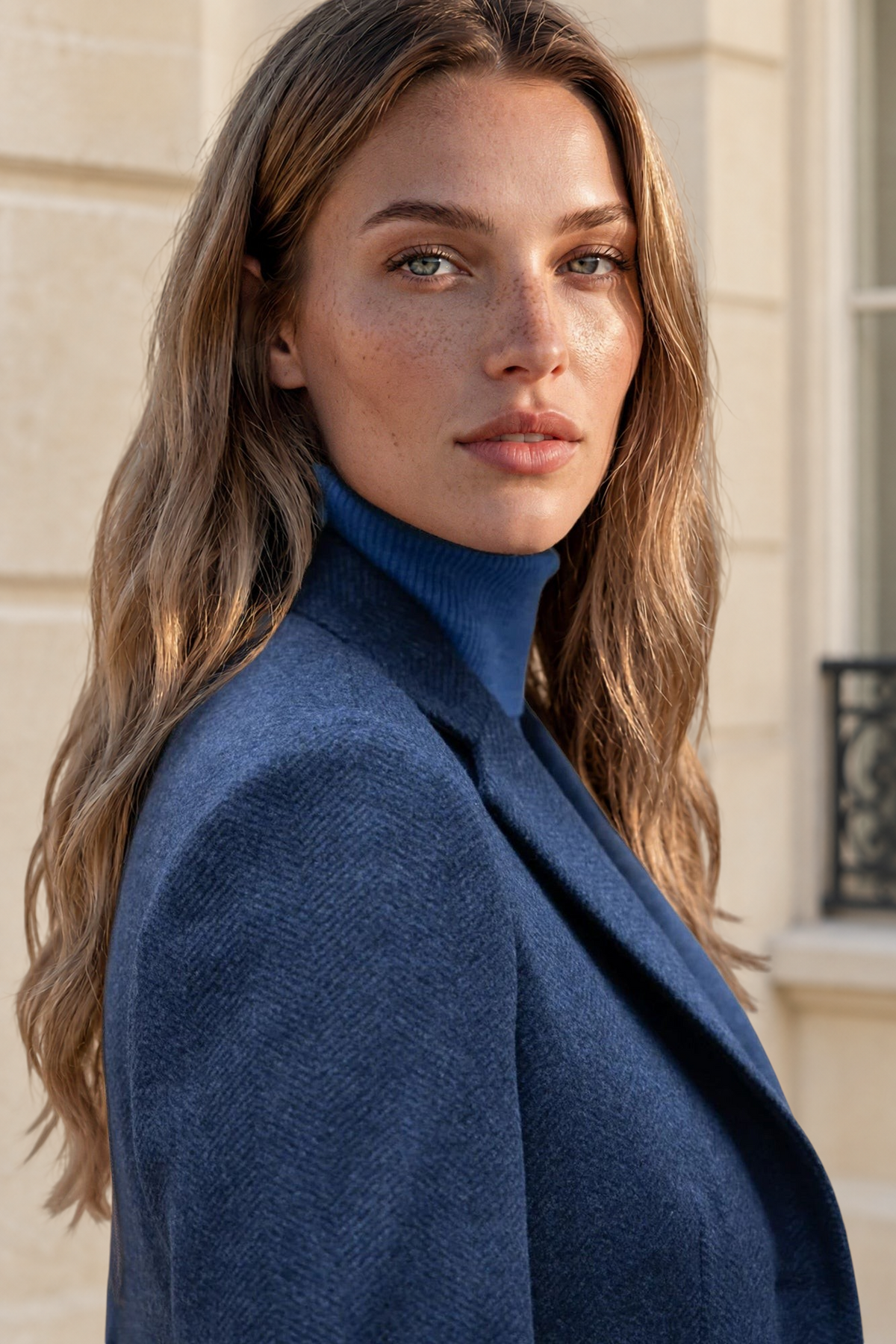 Manteau Jemma en laine et cachemire - Chevron jeans-MANTEAU FEMME-Curling-Paris