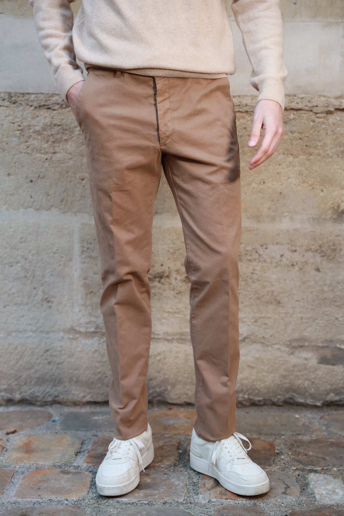 Pantalon Seanfit en drill de coton d'hiver - Beurre-PANTALON HOMME-Curling-Paris