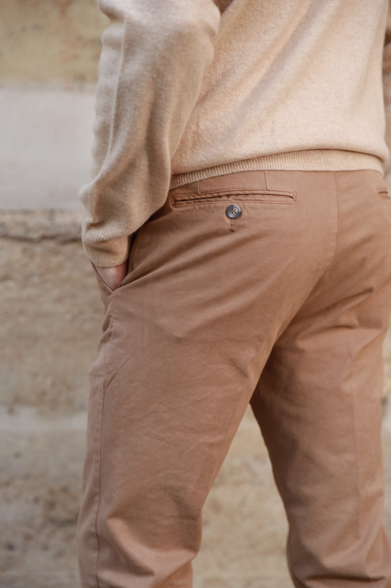 Pantalon Seanfit en drill de coton d'hiver - Beurre-PANTALON HOMME-Curling-Paris