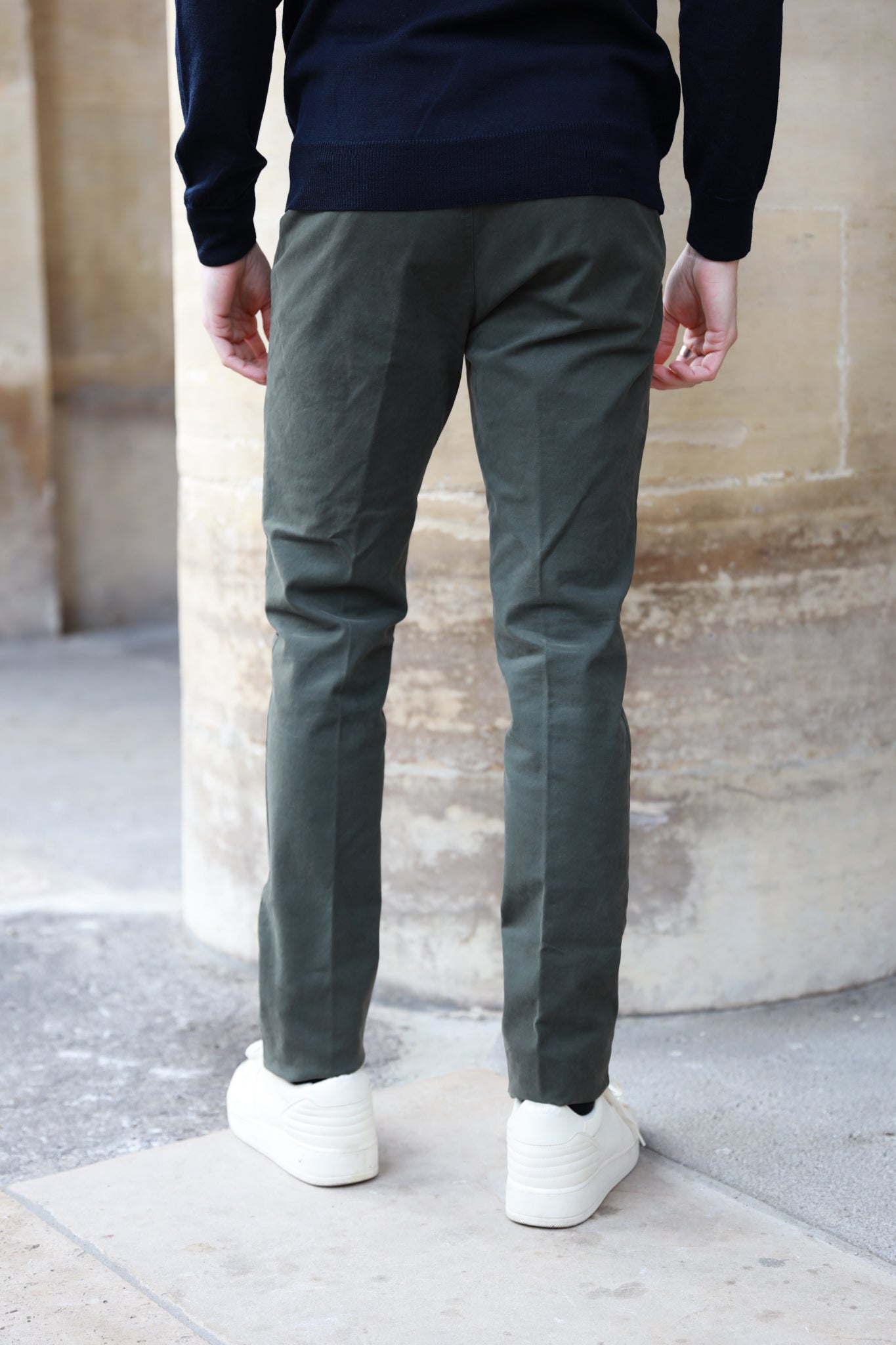 Pantalon Seanfit en drill de coton d'hiver - Kaki-PANTALON HOMME-Curling-Paris